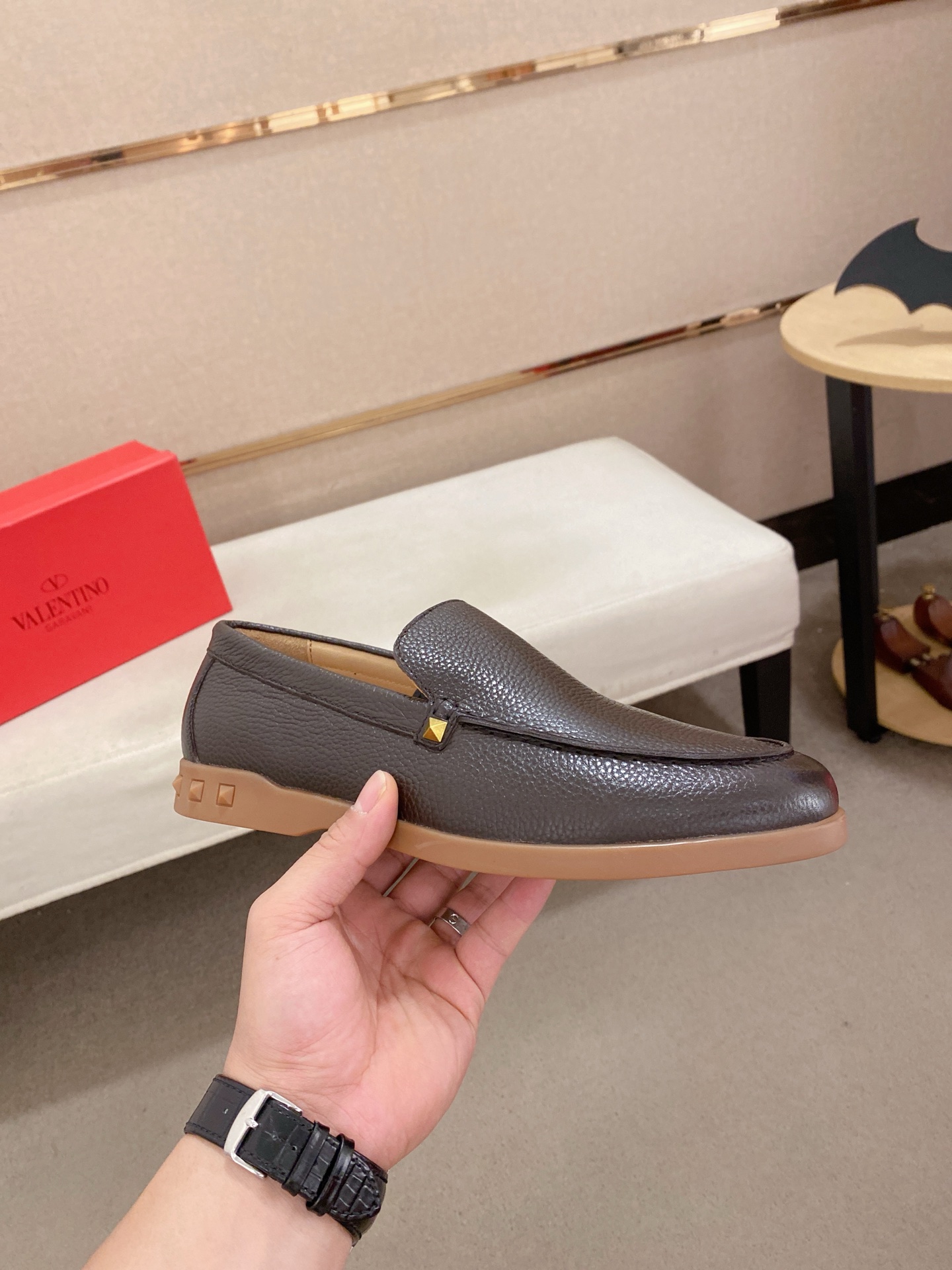Valentino Men's Leather Loafers - Elegant, Comfortable, and Stylish 5 i1745738499501 4455 0 2