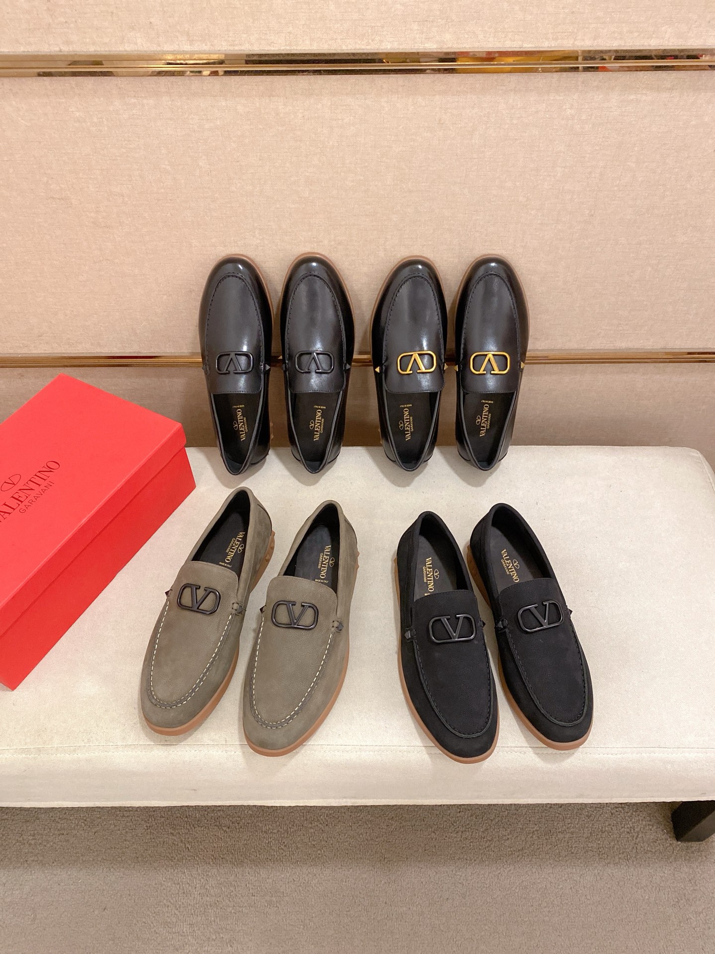 Valentino Men's Black Leather Loafers with Logo | Sizes 38-44 11 i1745738577909 5768 0 9