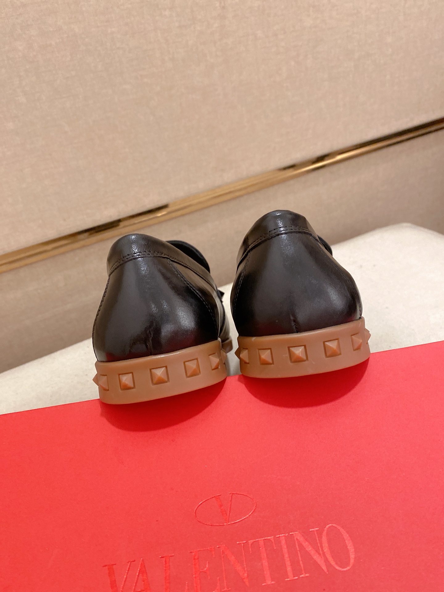 Valentino Men's Black Leather Loafers with Logo | Sizes 38-44 9 i1745738579405 4997 0 7
