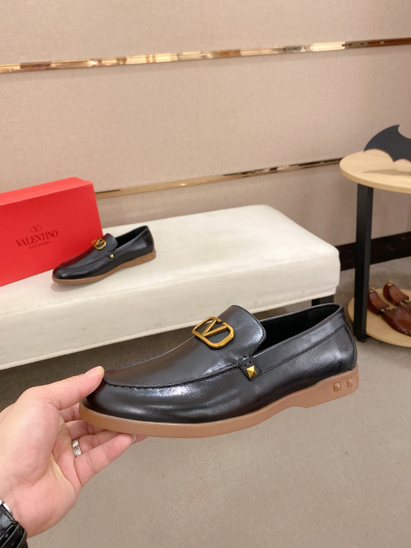 Valentino Men's Leather Loafers - Stylish Casual Slip-Ons,Sizes 38-44 4 i1745738602463 7731 0 2