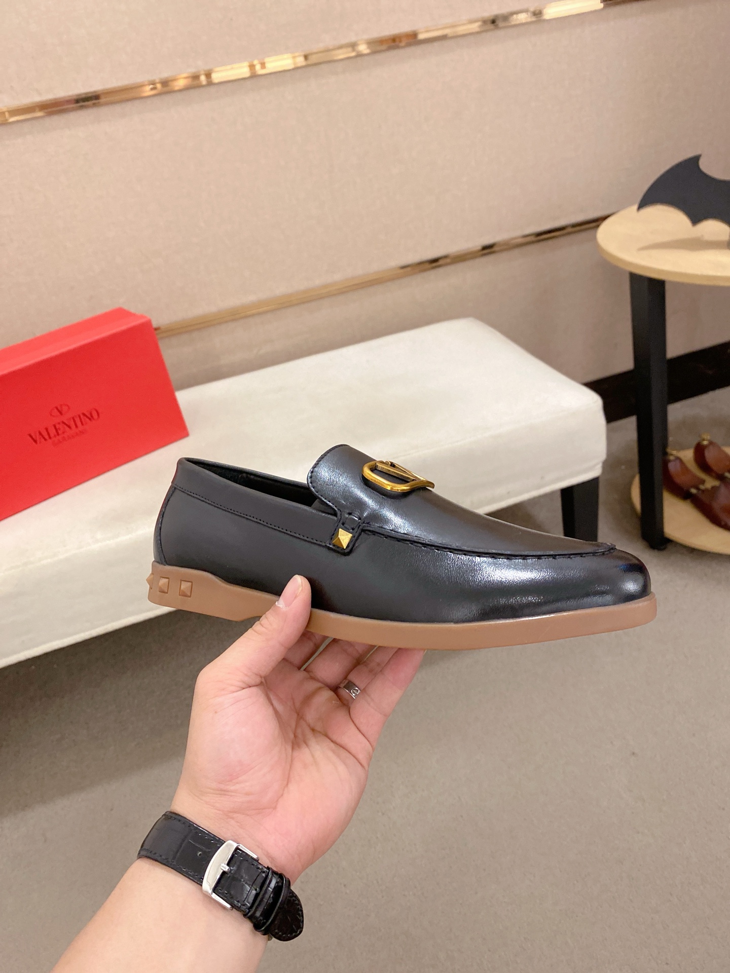 Valentino Men's Leather Loafers - Stylish Casual Slip-Ons,Sizes 38-44 5 i1745738603528 9302 0 3