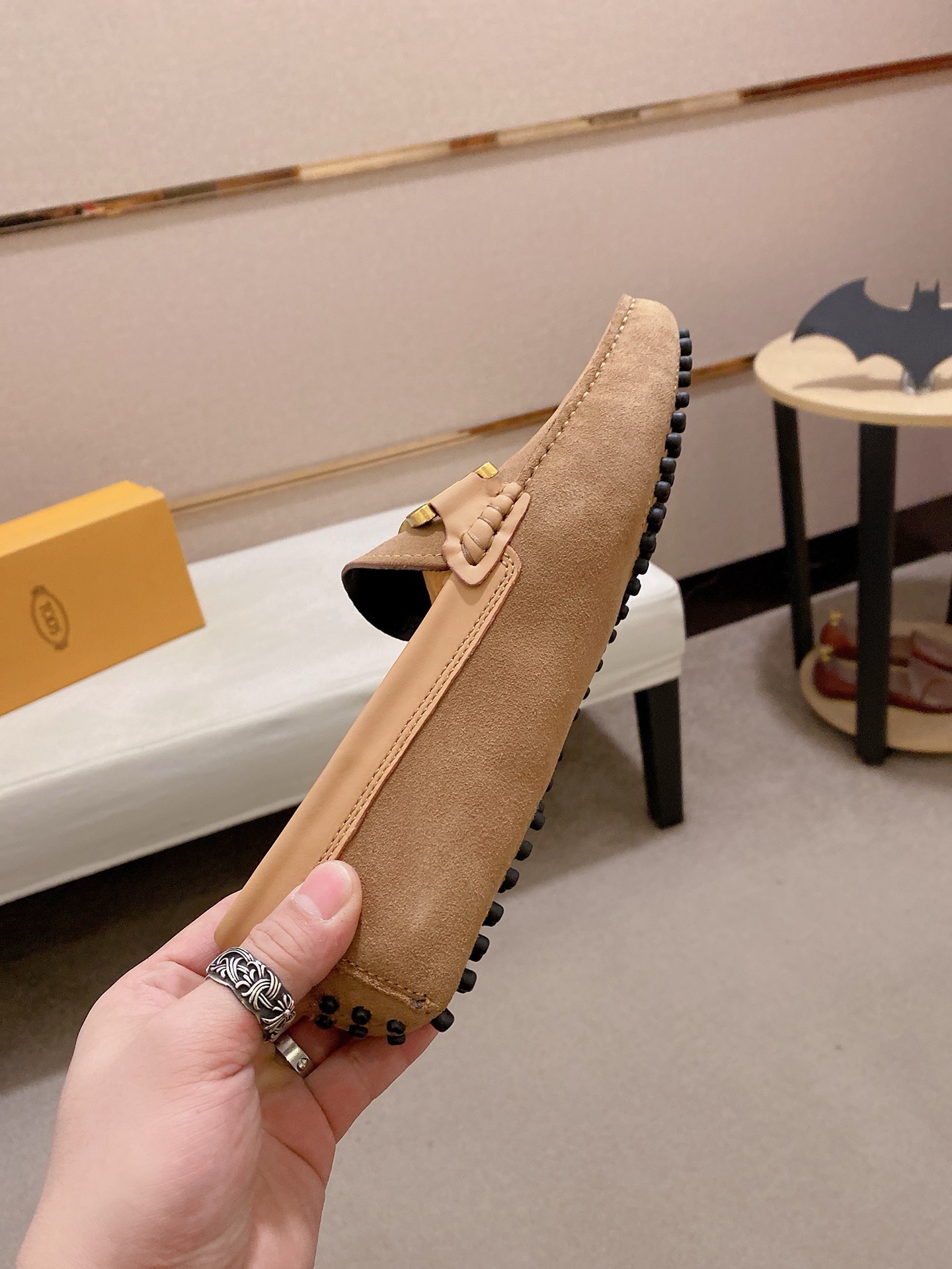 TOD'S Men's Beige Suede Driving Moccasins Loafers Size 38-44 6 i1746438160673 225 0 4