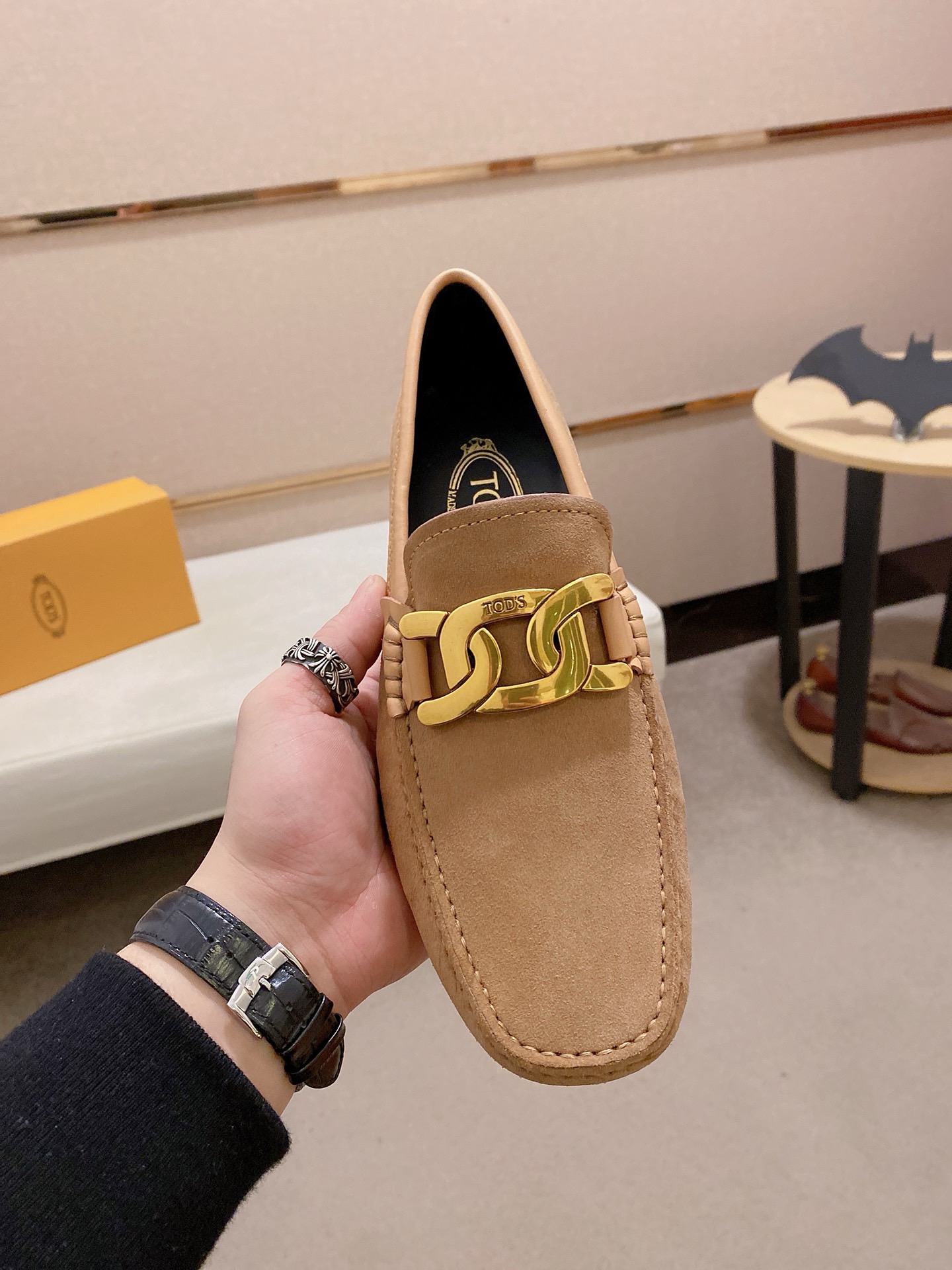TOD'S Men's Beige Suede Driving Moccasins Loafers Size 38-44 3 i1746438160673 7131 0 1
