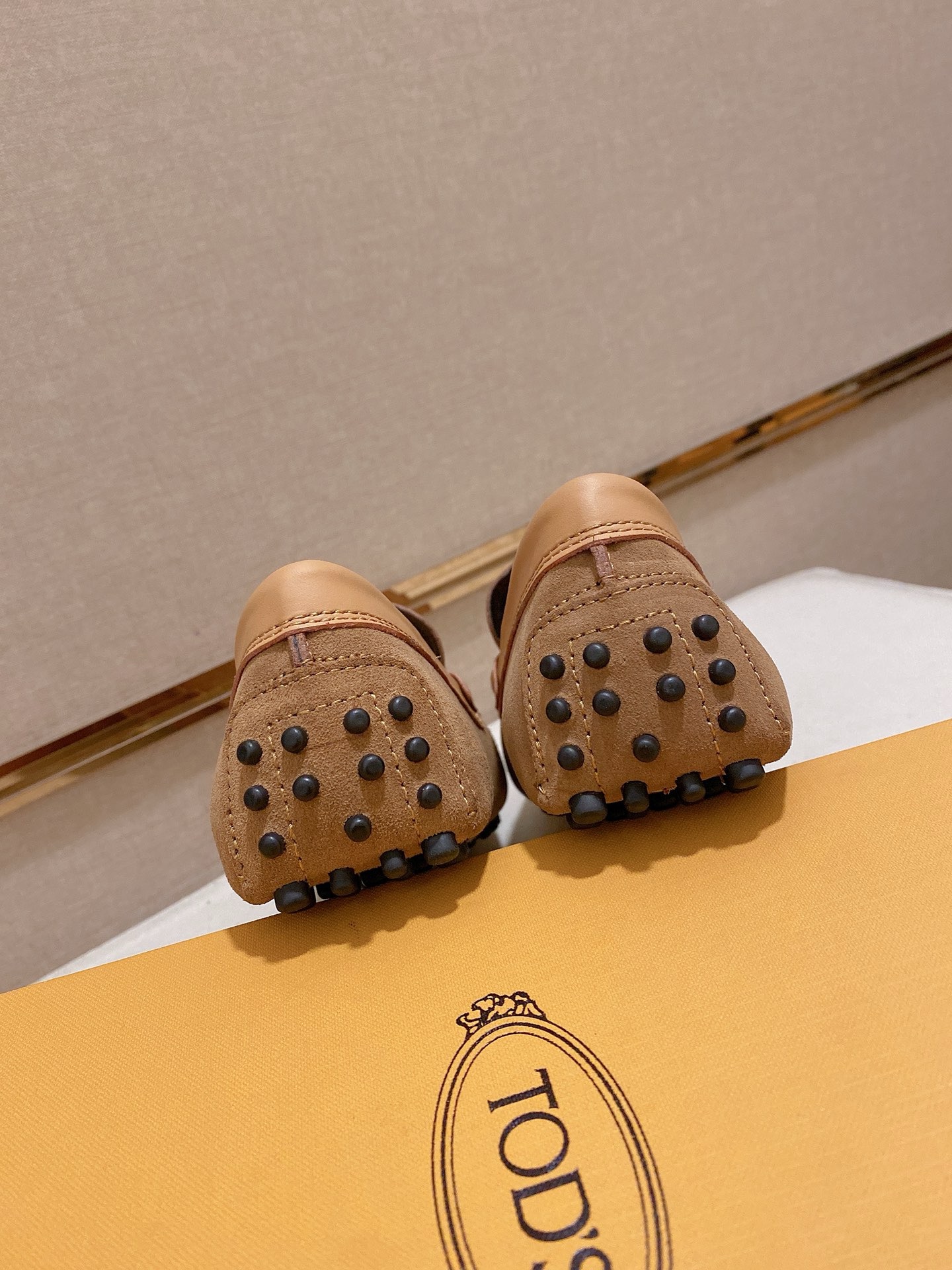 TOD'S Men's Beige Suede Driving Moccasins Loafers Size 38-44 9 i1746438161416 5738 0 7