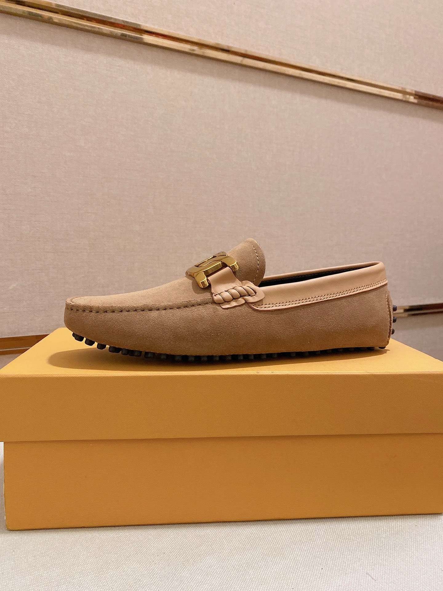 TOD'S Men's Beige Suede Driving Moccasins Loafers Size 38-44 2 i1746438161416 6121 0 0
