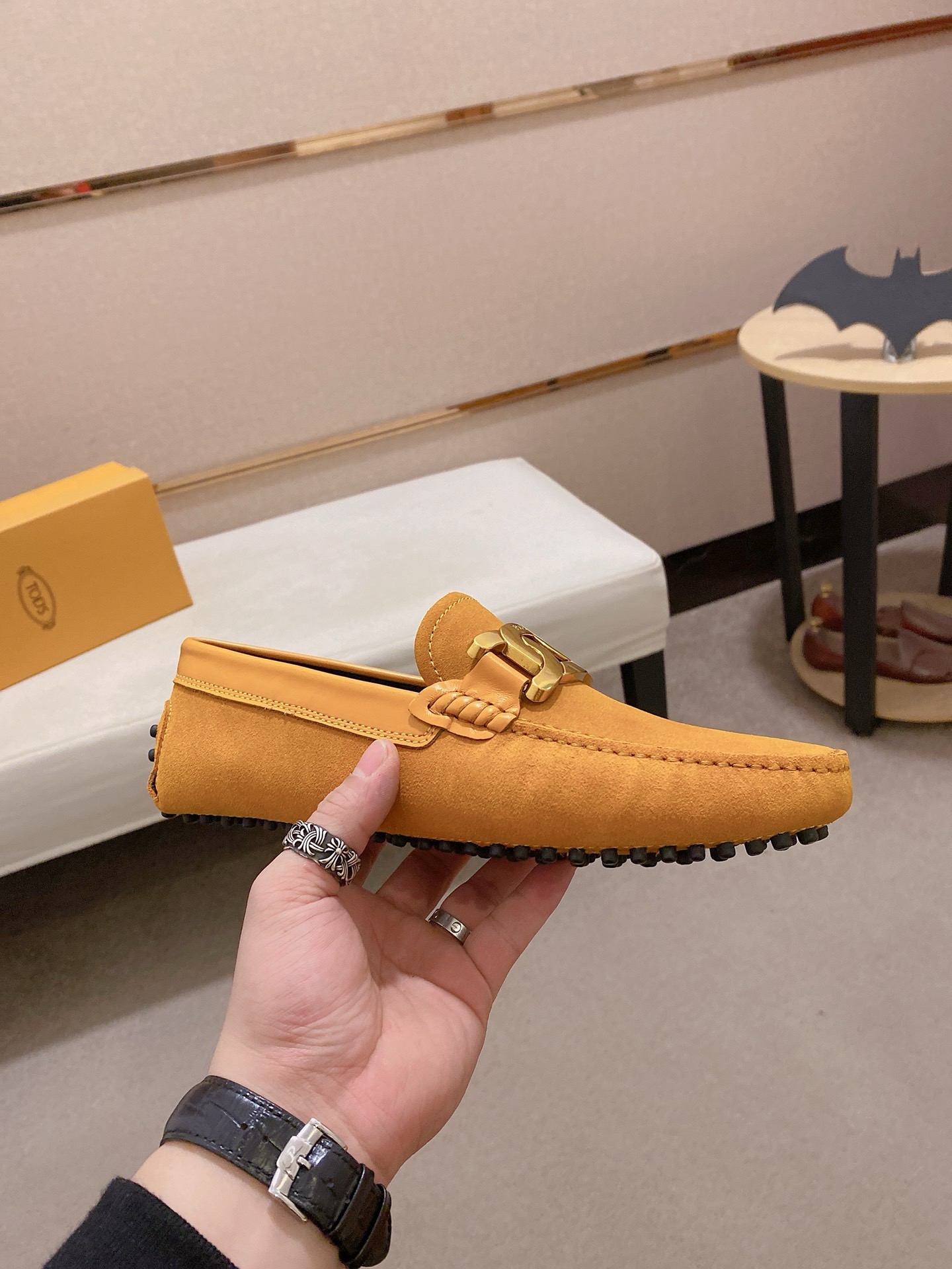 TOD'S Men's Suede Leather Driving Shoes Loafers with Full Packaging 5 i1746438229221 2733 0 3