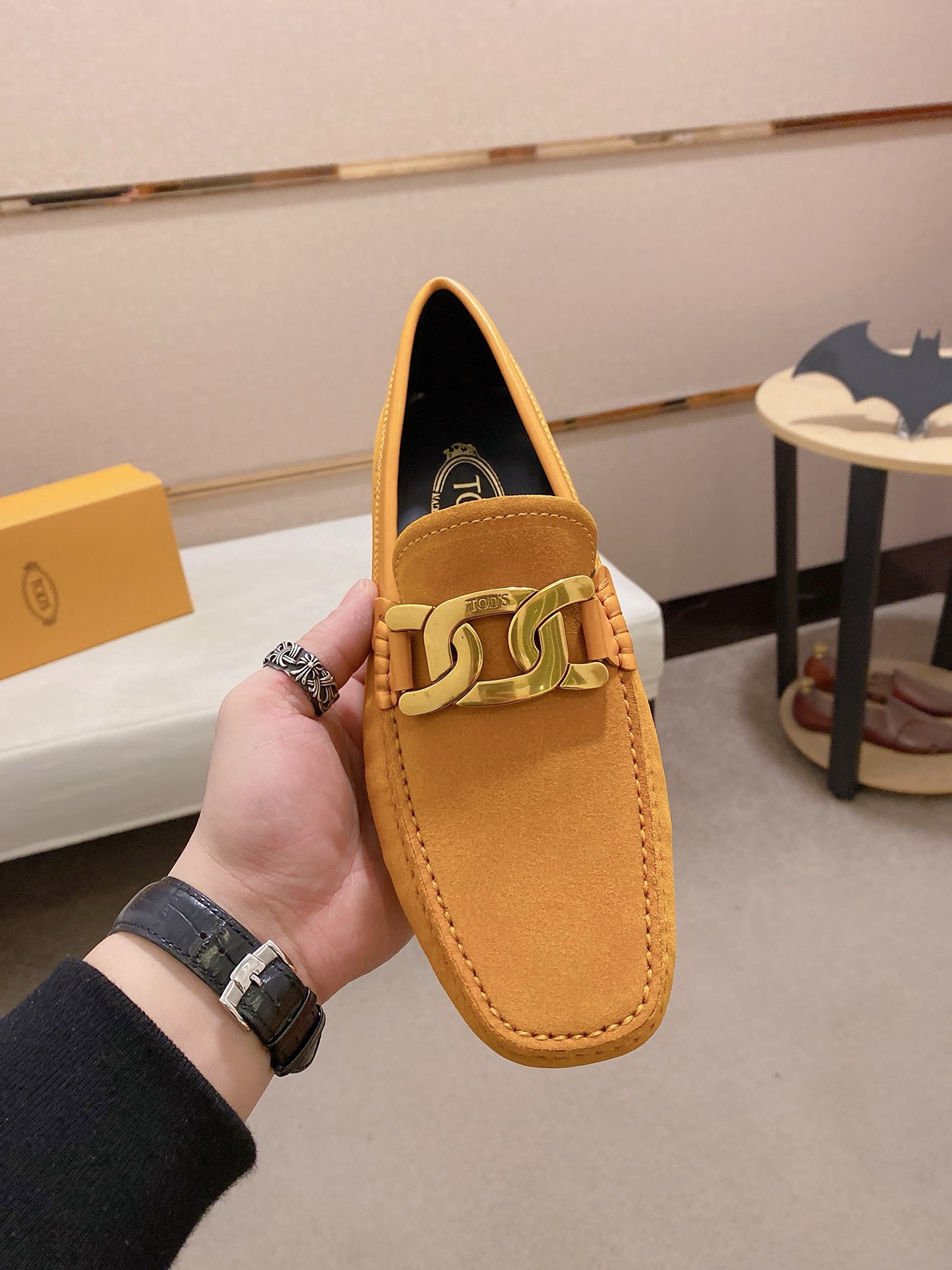 TOD'S Men's Suede Leather Driving Shoes Loafers with Full Packaging 3 i1746438229222 5286 0 1