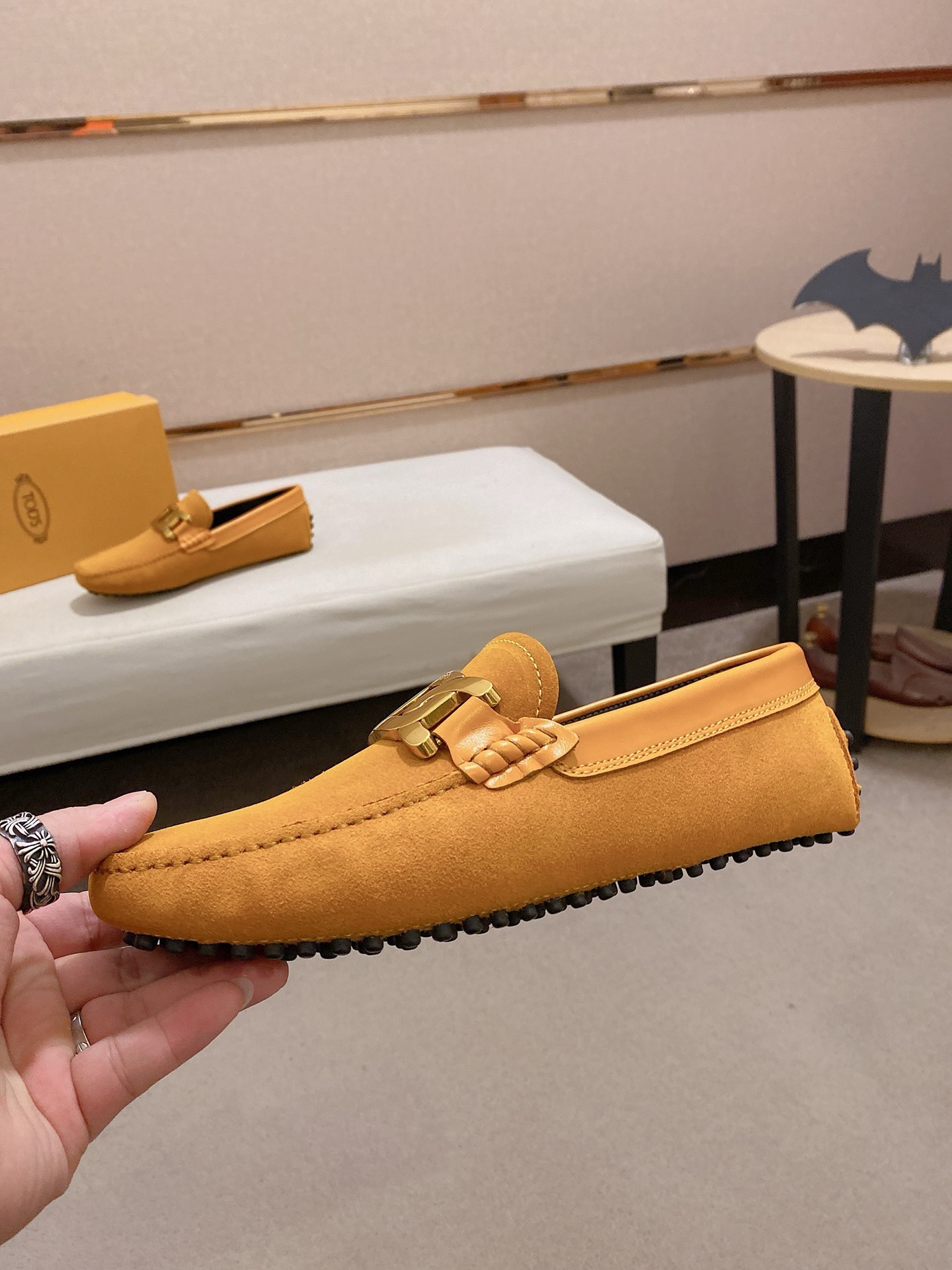 TOD'S Men's Suede Leather Driving Shoes Loafers with Full Packaging 4 i1746438229222 6127 0 2