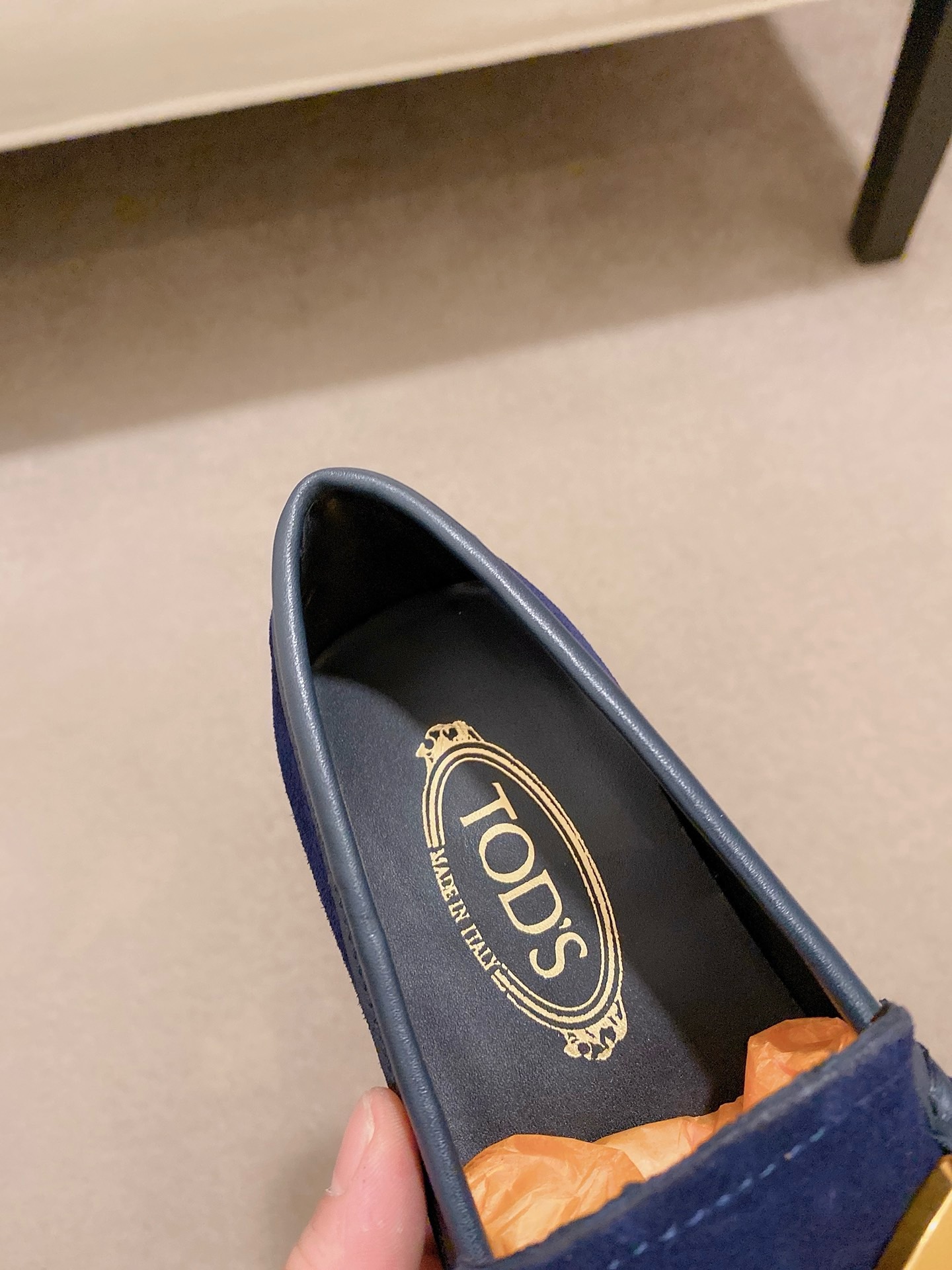 TOD'S Men's Blue Suede Driving Loafers Elegant and Comfortable Size 38-44 8 i1746438269615 5077 0 6