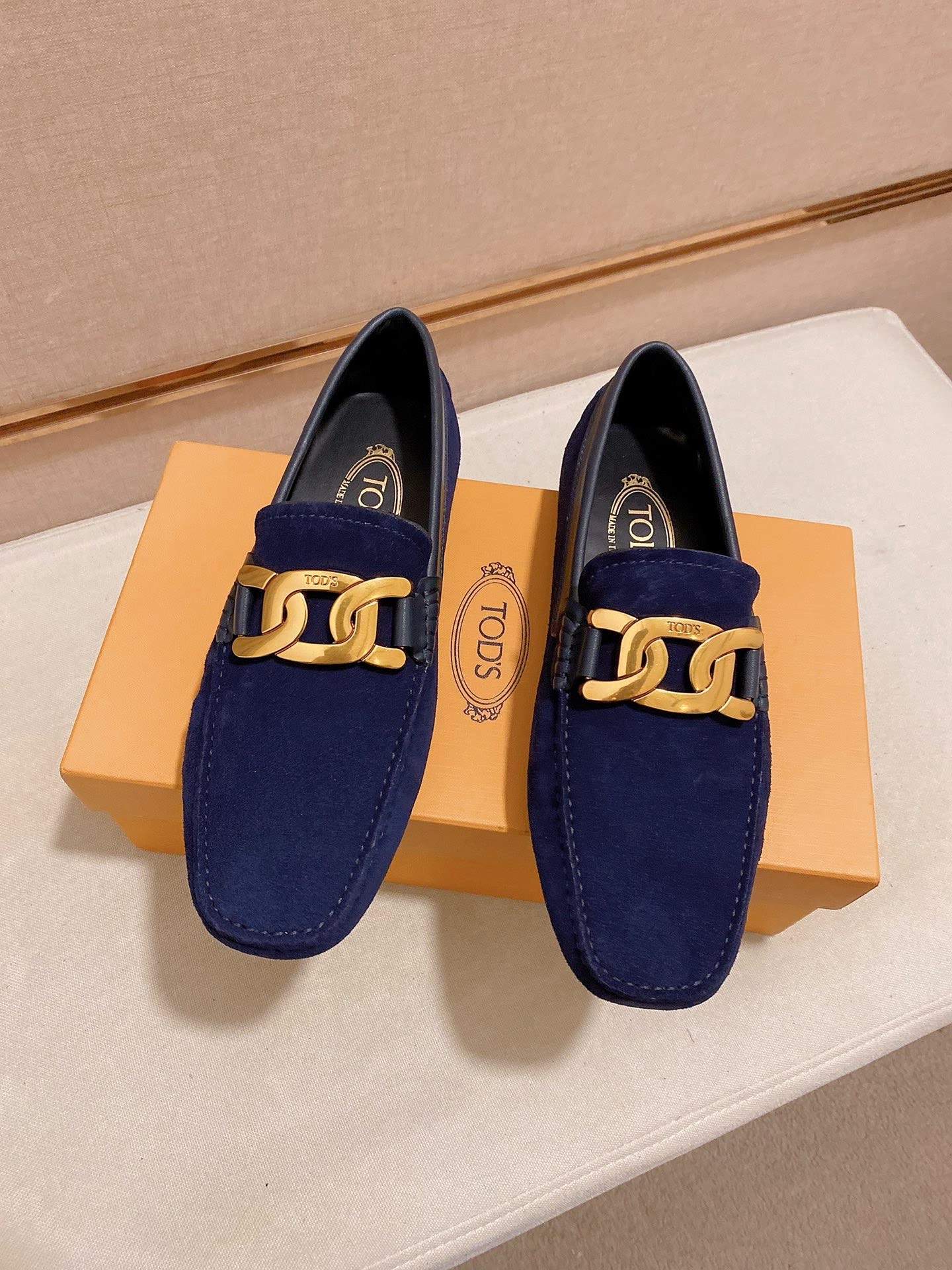 TOD'S Men's Blue Suede Driving Loafers Elegant and Comfortable Size 38-44 7 i1746438269817 3497 0 5