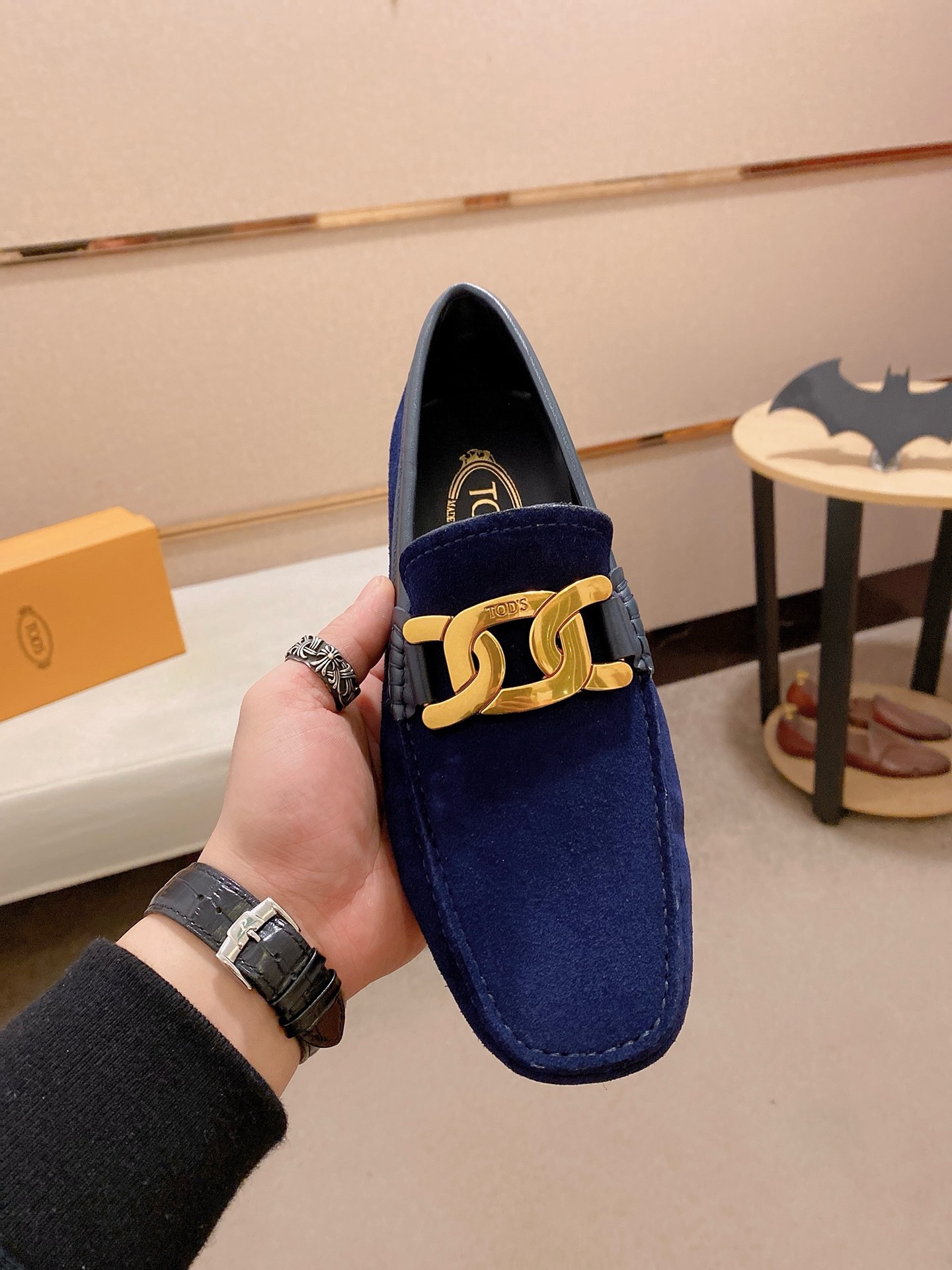 TOD'S Men's Blue Suede Driving Loafers Elegant and Comfortable Size 38-44 3 i1746438269966 6842 0 1