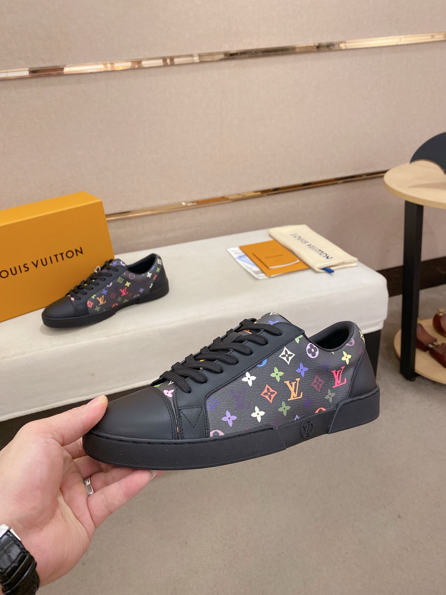 Louis Vuitton Men's Italian Leather Printed Sneakers - Size 38-44 4 i1746515252896 7022 0 3
