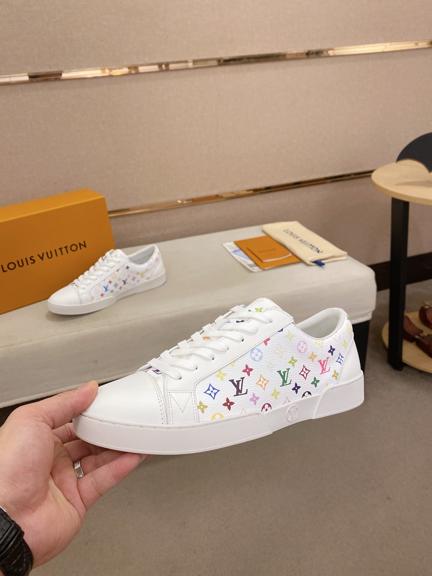 Louis Vuitton Men's Multicolor Monogram Leather Sneaker - Size 38-44 4 i1746515279062 4754 0 2