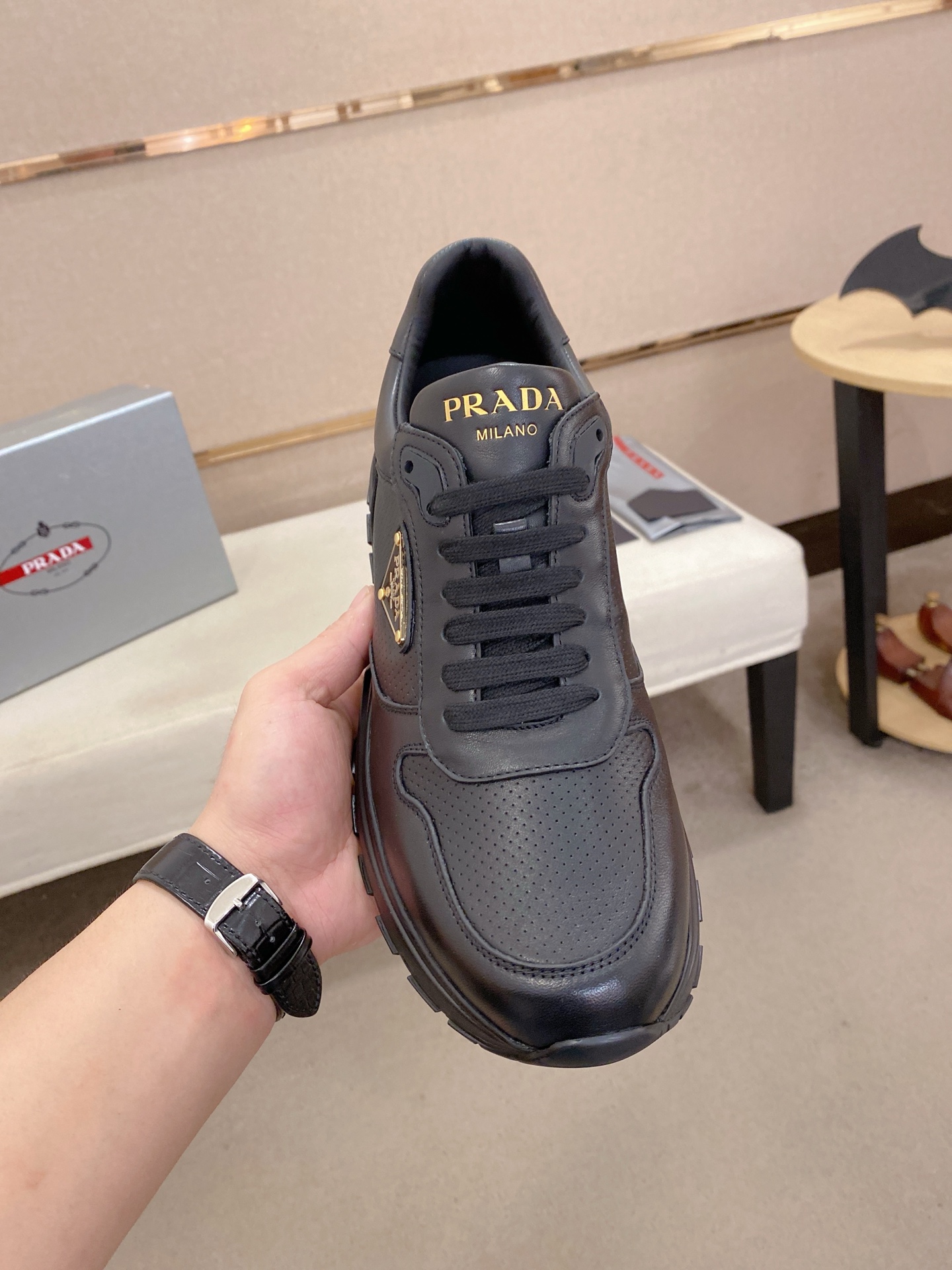 Prada Men's Leather Sneakers - Classic Style, Ultimate Comfort & Durability 3 i1746599762241 2775 0 1