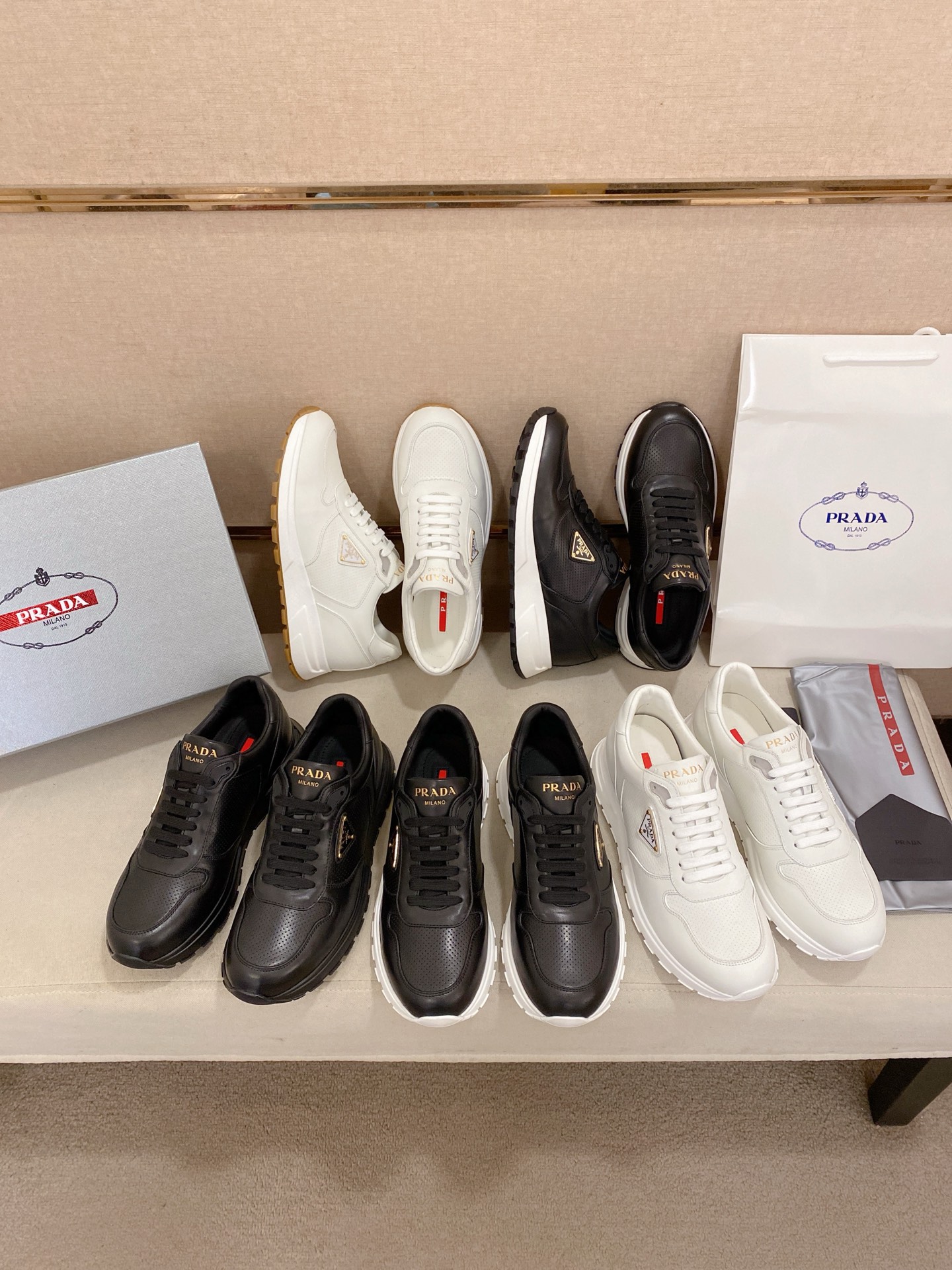 Prada Men's Leather Sneakers - Classic Style, Ultimate Comfort & Durability 11 i1746599762312 5818 0 9
