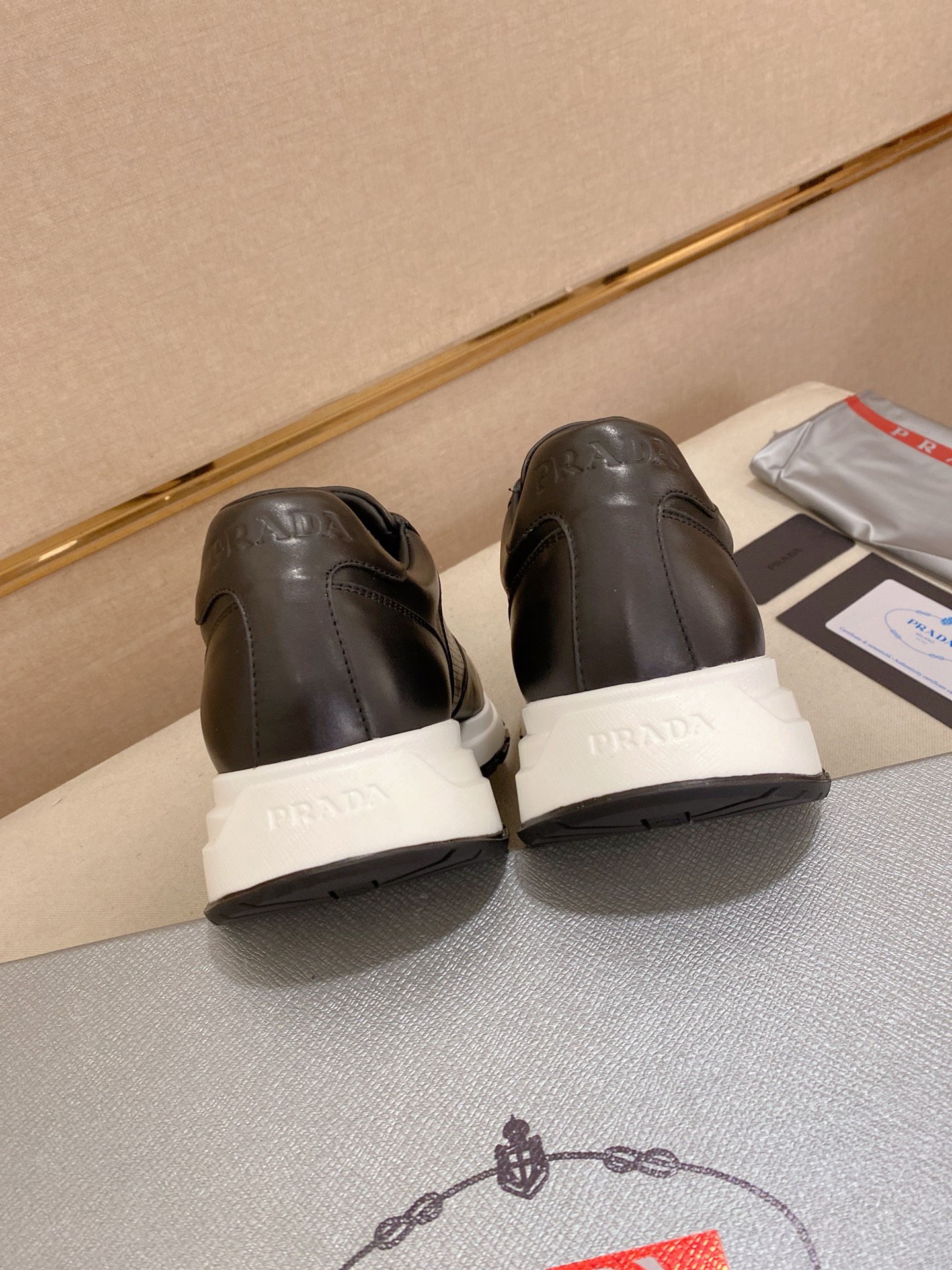 Prada Men's Leather Sneakers - Stylish, Comfortable, and High-Quality 9 i1746599850039 246 0 7