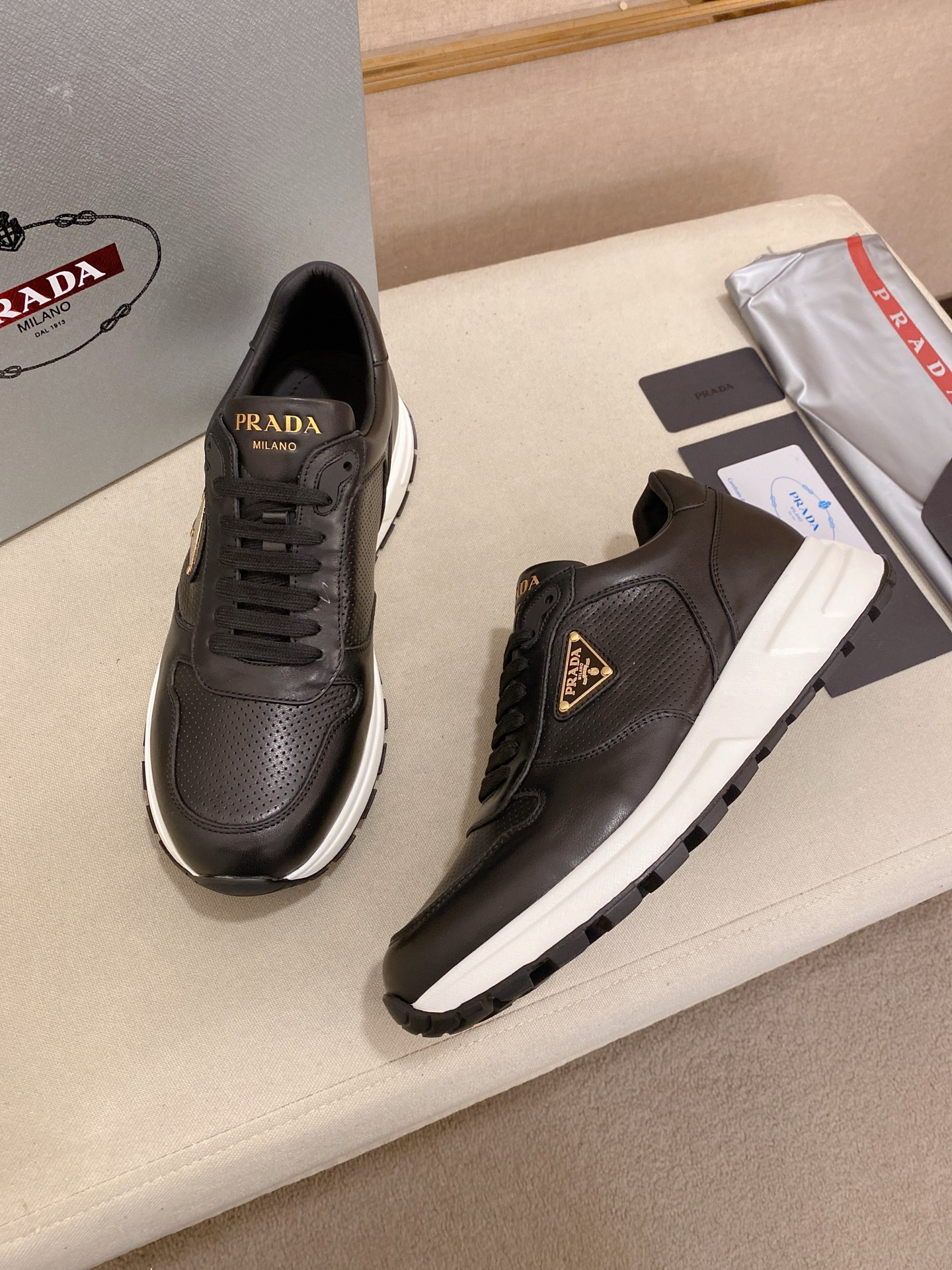 Prada Men's Leather Sneakers - Stylish, Comfortable, and High-Quality 7 i1746599851240 341 0 5