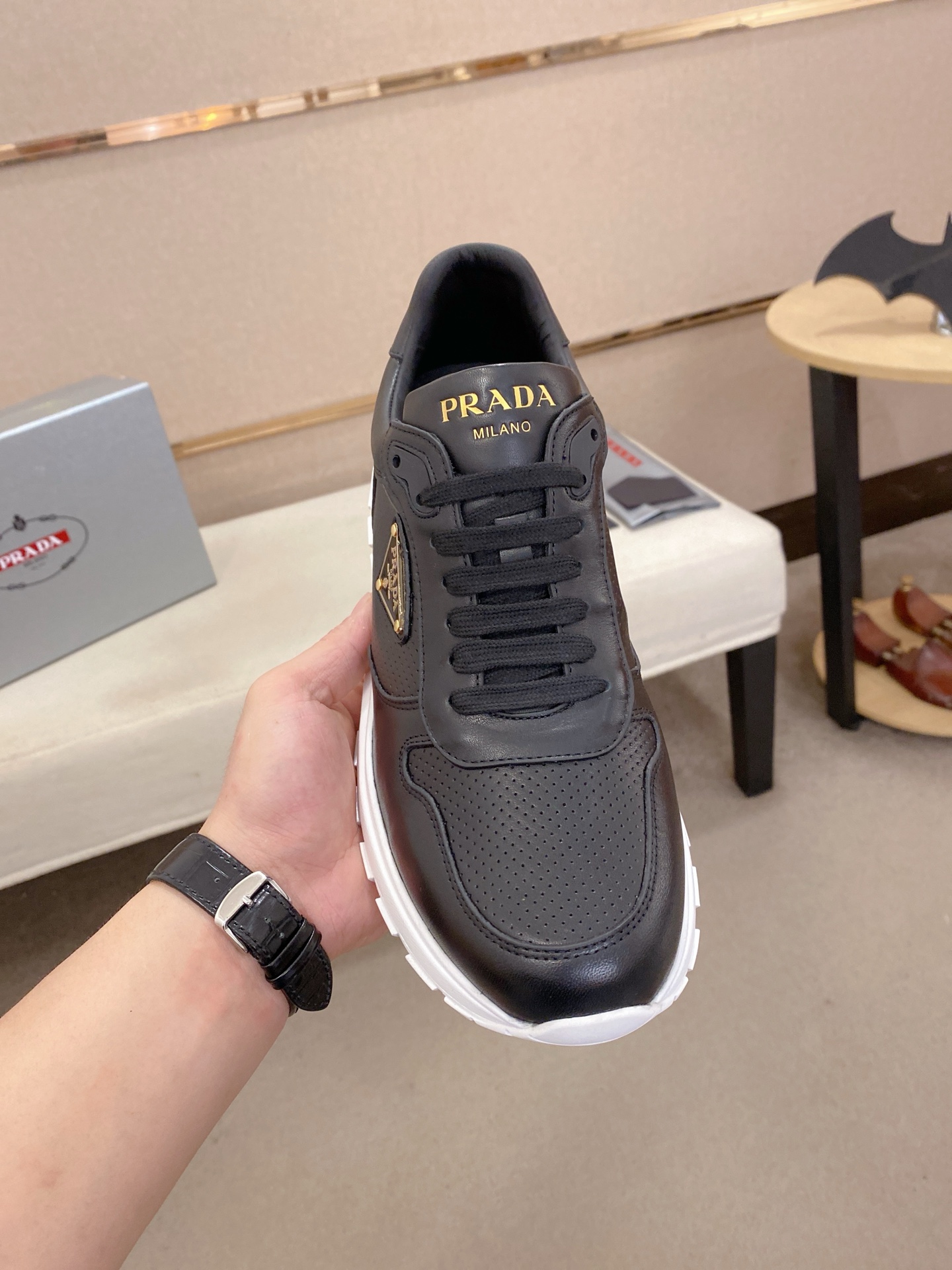 Prada Men's Leather Sneakers - Premium Comfort & Style | Sizes 38-44 3 i1746599894368 4406 0 1