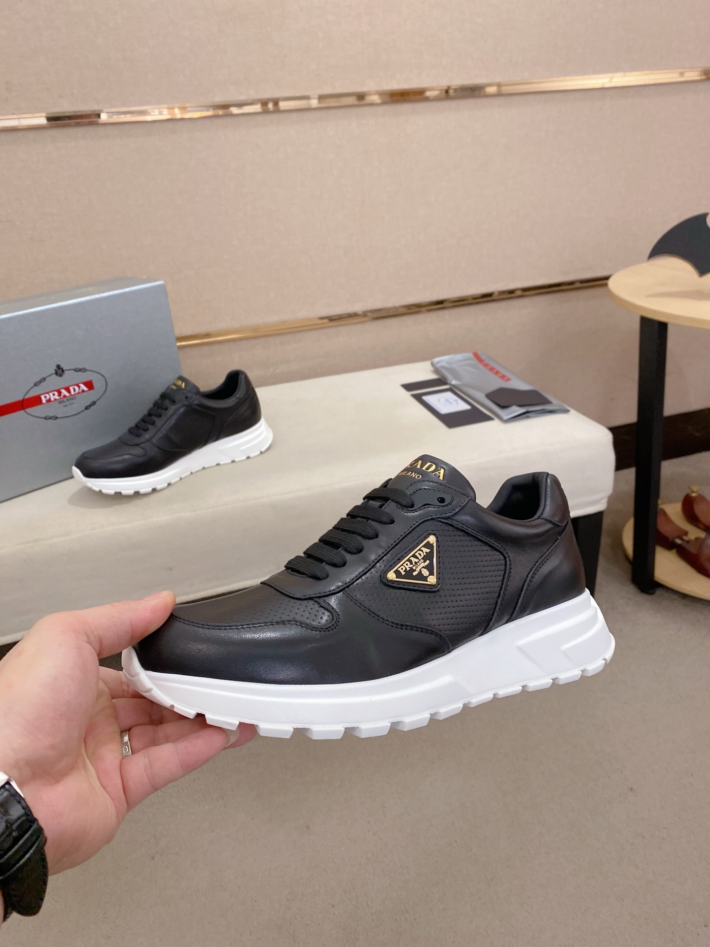 Prada Men's Leather Sneakers - Premium Comfort & Style | Sizes 38-44 4 i1746599894370 6636 0 2