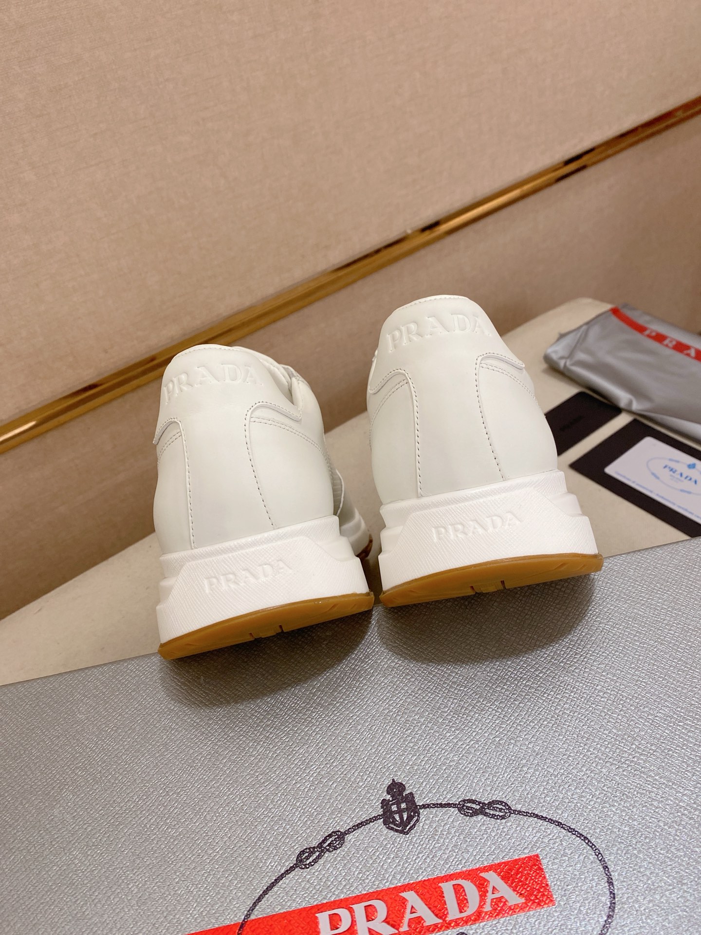 Prada Men's Leather Lace-Up Sneakers - Premium Quality, Comfortable Fit 9 i1746599934991 826 0 7