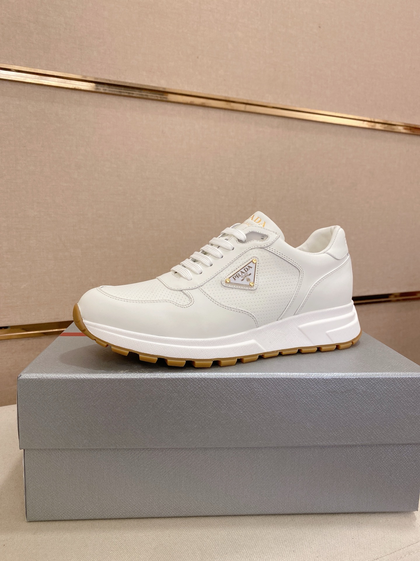 Prada Men's Leather Lace-Up Sneakers - Premium Quality, Comfortable Fit 2 i1746599937378 3959 0 0