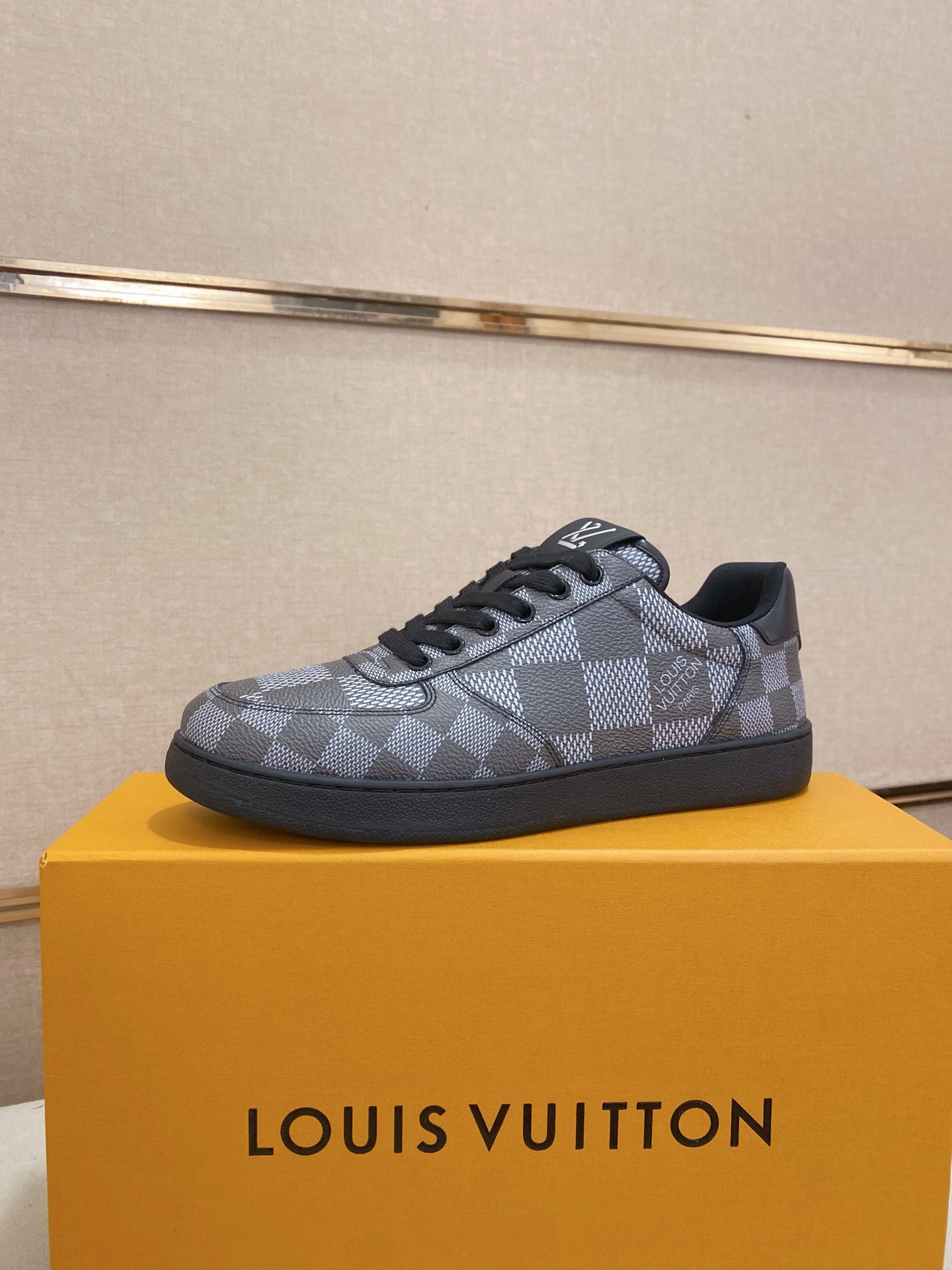 Louis Vuitton Men's Sneaker in Damier Graphite Leather, Size 38-44 2 i1746942689153 839 0 0