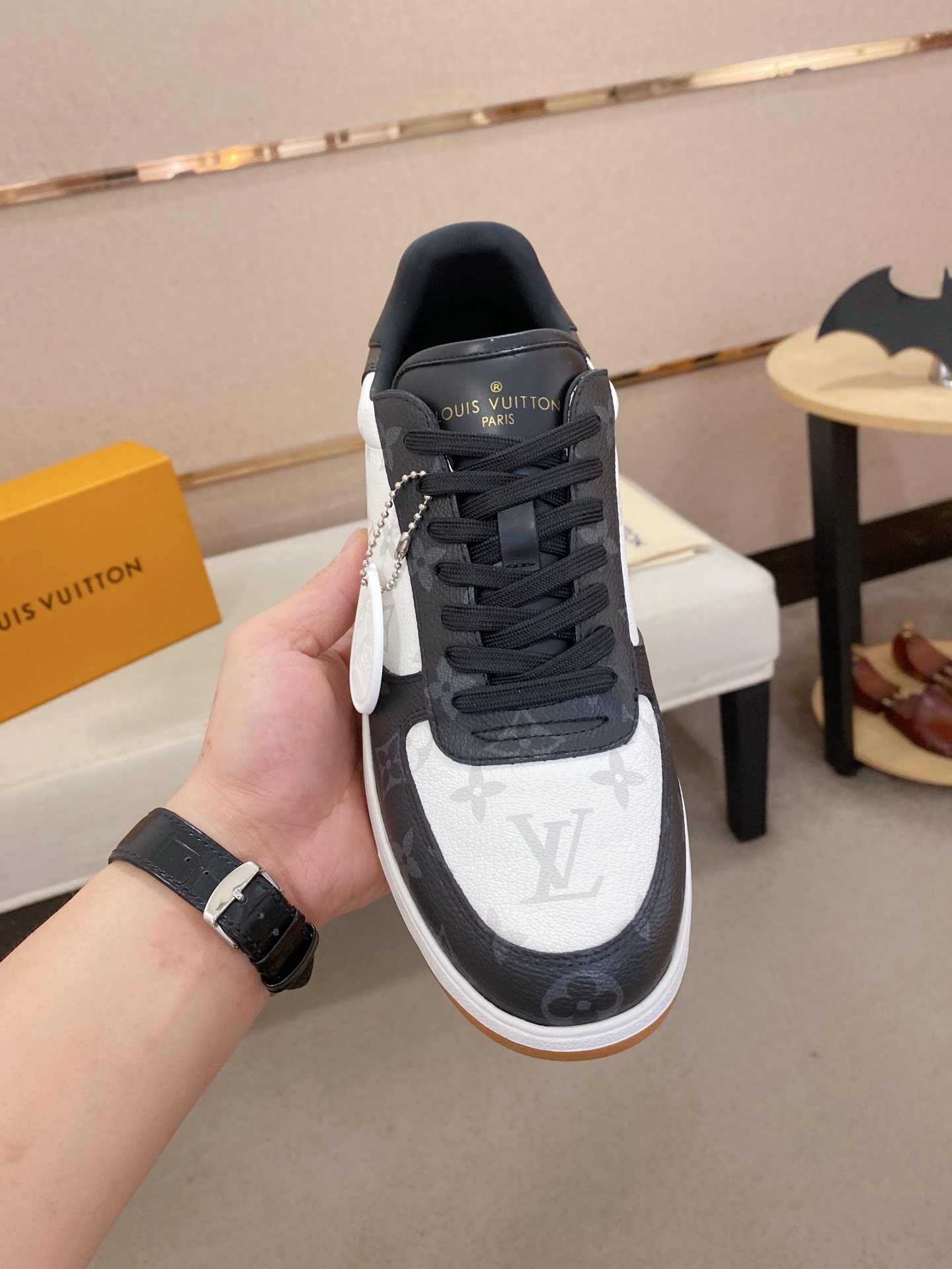 Louis Vuitton Men's Leather Monogram Sneakers: Stylish & Comfortable 3 i1746943042226 9757 0 1