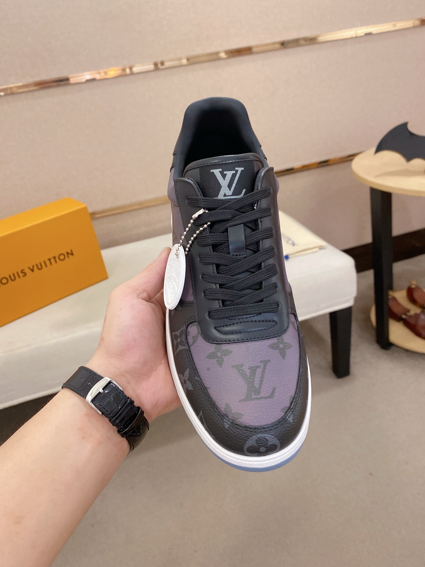 Louis Vuitton Men's Leather Sneaker, Stylish Pattern, Comfortable Fit Size 38-44 3 i1746943105623 6730 0 1