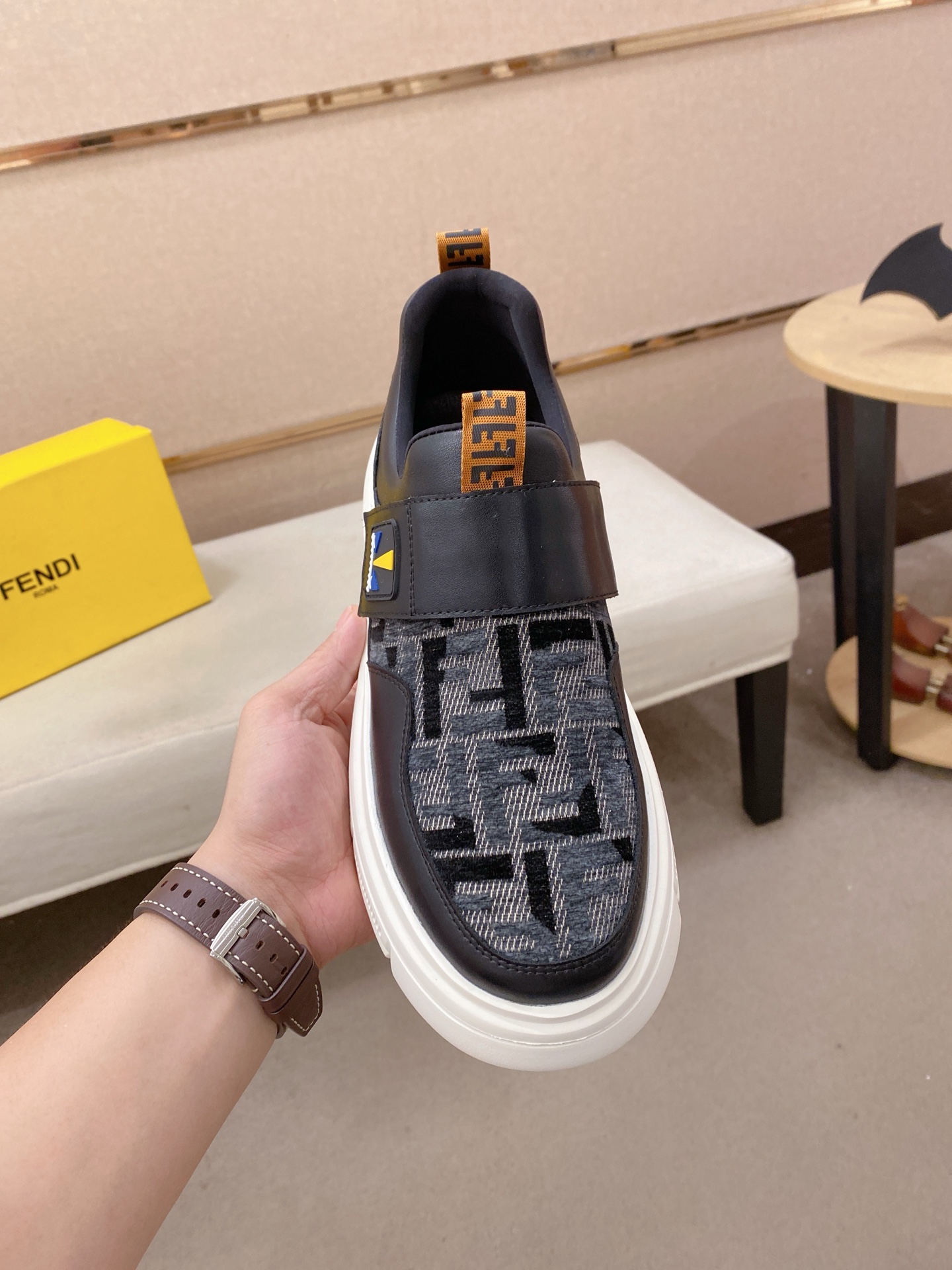 Fendi Style Leather Men's Shoes Lookbook Reference image 2