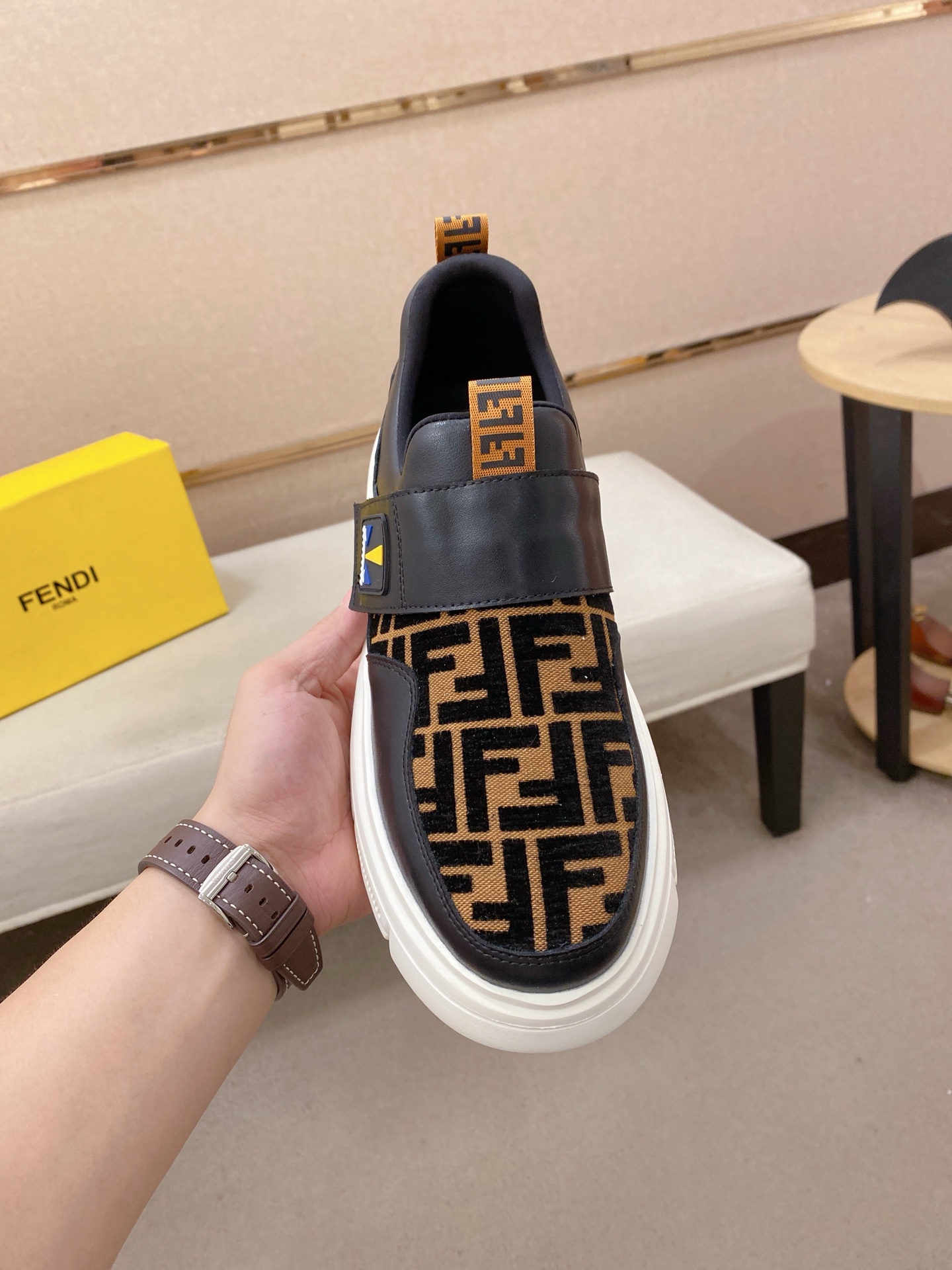 Fendi Style Leather Men's Shoes Lookbook Reference image 2