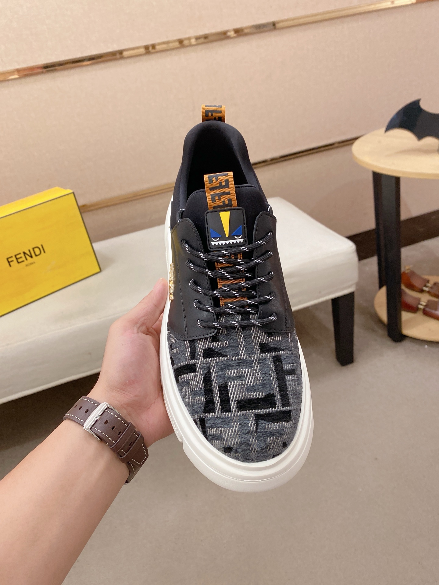 Fendi Style Leather Men's Shoes Lookbook Reference image 2