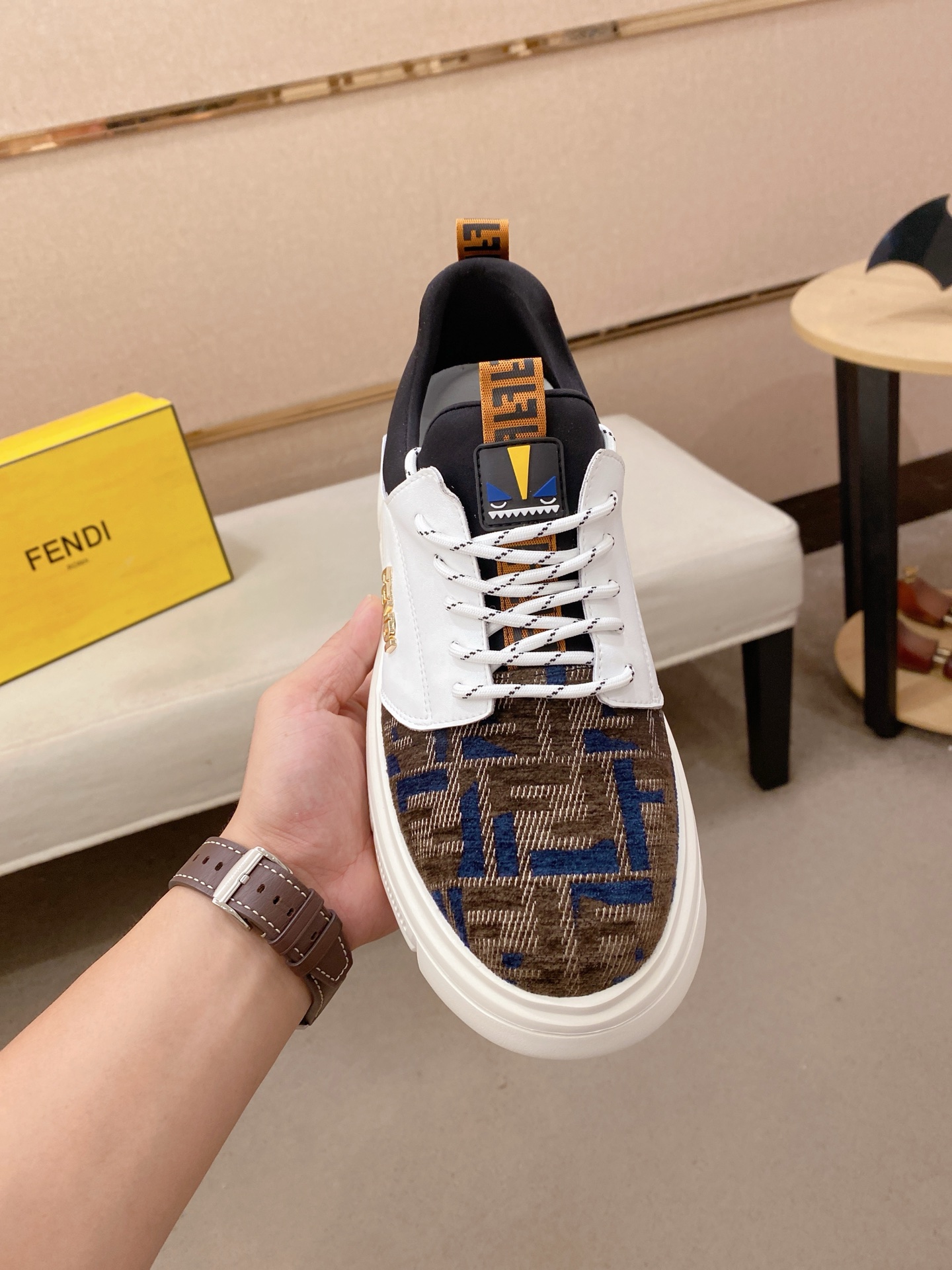 Fendi Style Leather Men's Shoes Lookbook Reference image 2