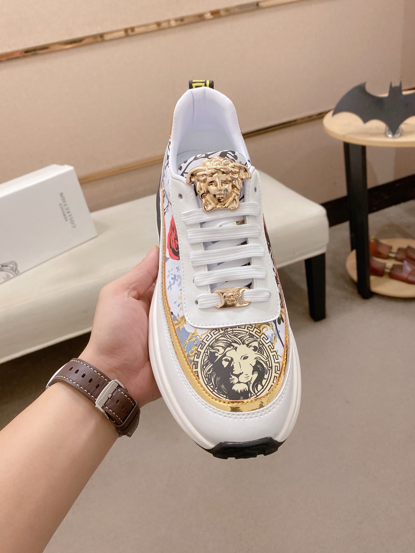 Versace Style Leather Men's Shoes Lookbook Reference image 2