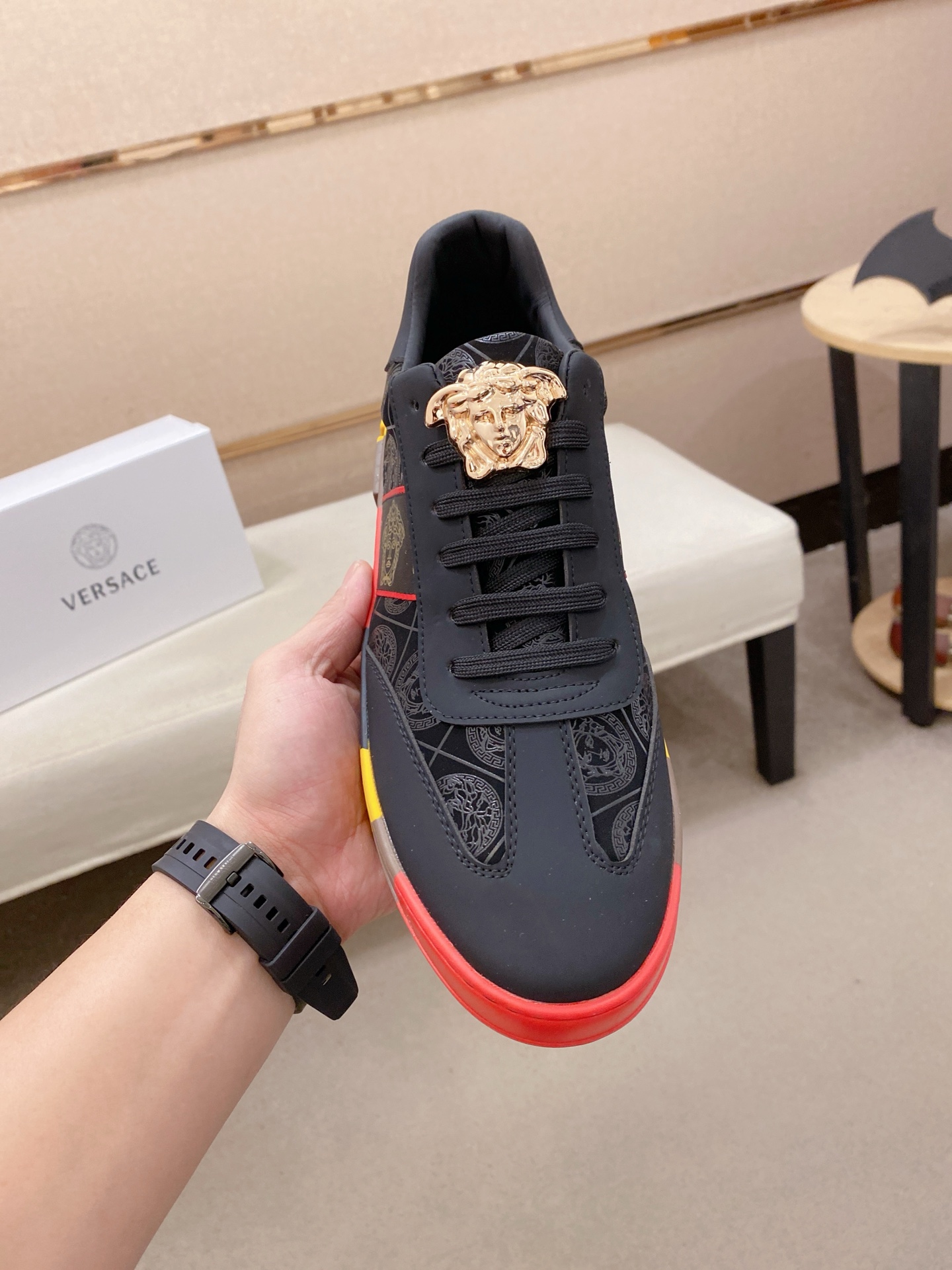 Versace Style Leather Men's Shoes Lookbook Reference image 2