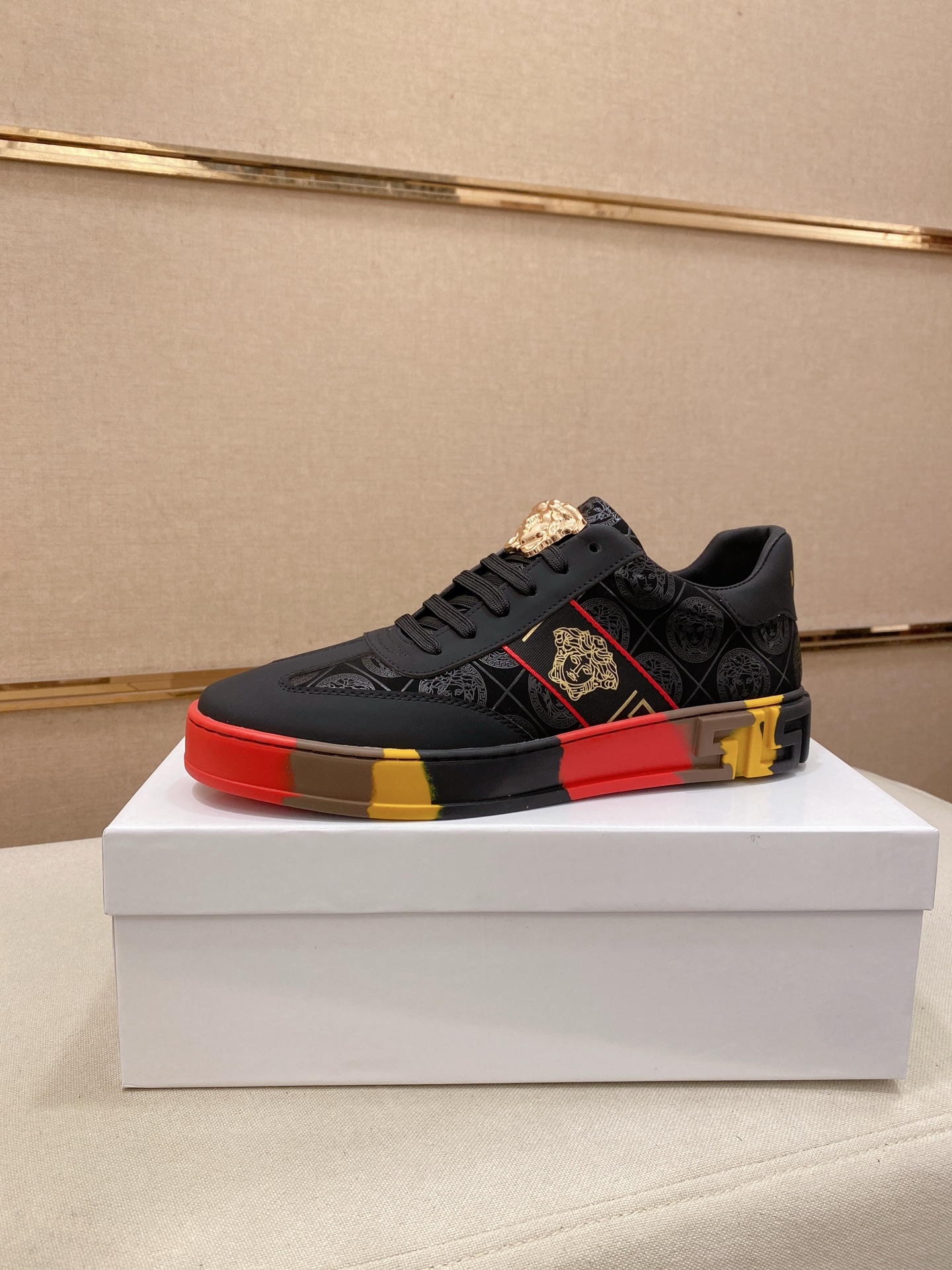 Versace Style Leather Men's Shoes Lookbook Reference image 1