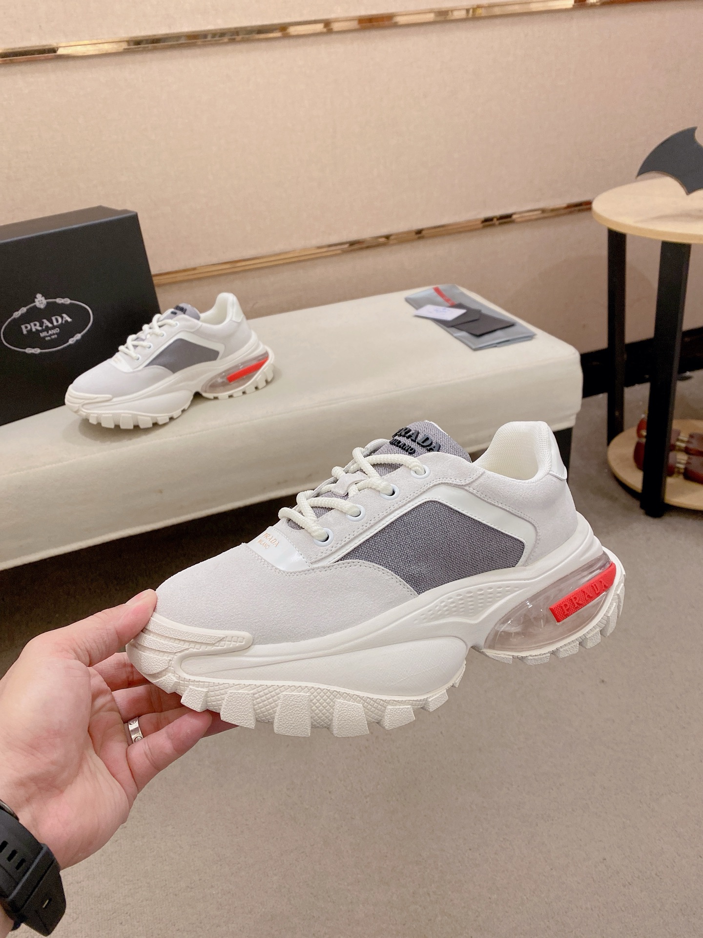 Prada Style Leather Men's Shoes Men's Shoes Men's Shoes detail image 3 from source 767206