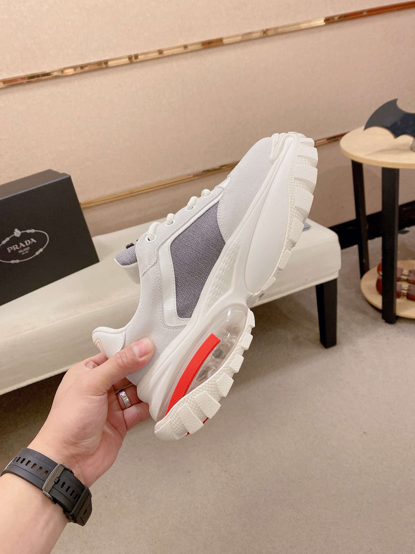 Prada Style Leather Men's Shoes Men's Shoes Men's Shoes detail image 5 from source 767206