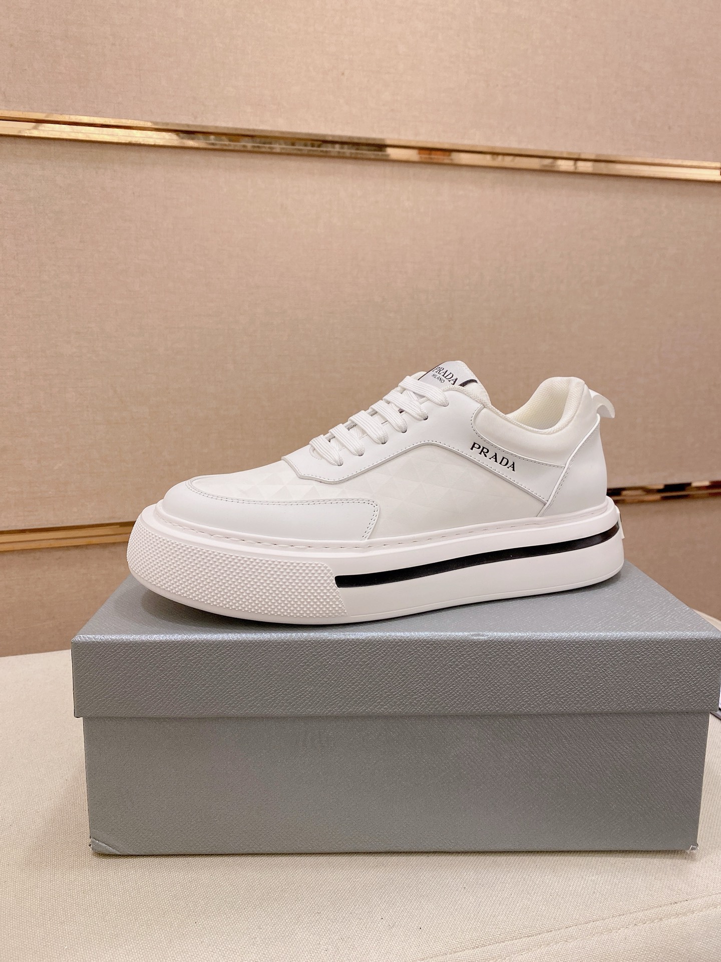 Prada Style Leather Men's Shoes Lookbook Reference image 1