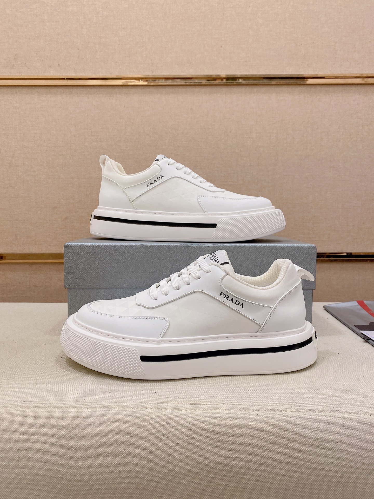 Prada Style Leather Men's Shoes Men's Shoes Men's Shoes detail image 7 from source 767211