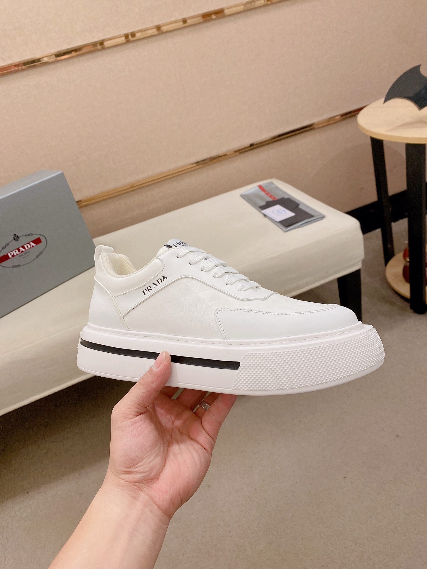 Prada Style Leather Men's Shoes Men's Shoes Men's Shoes detail image 4 from source 767211