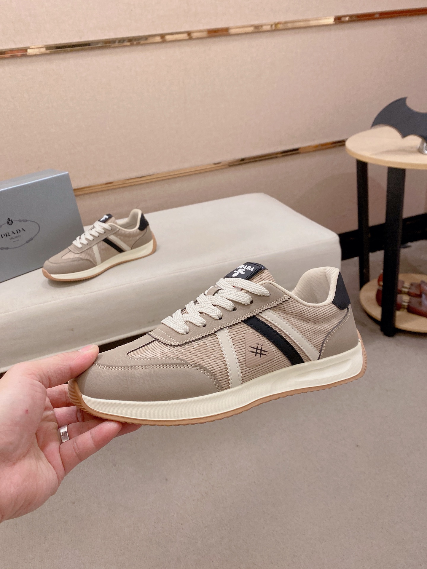 Prada Style Leather Men's Shoes Men's Shoes Men's Shoes detail image 3 from source 767212