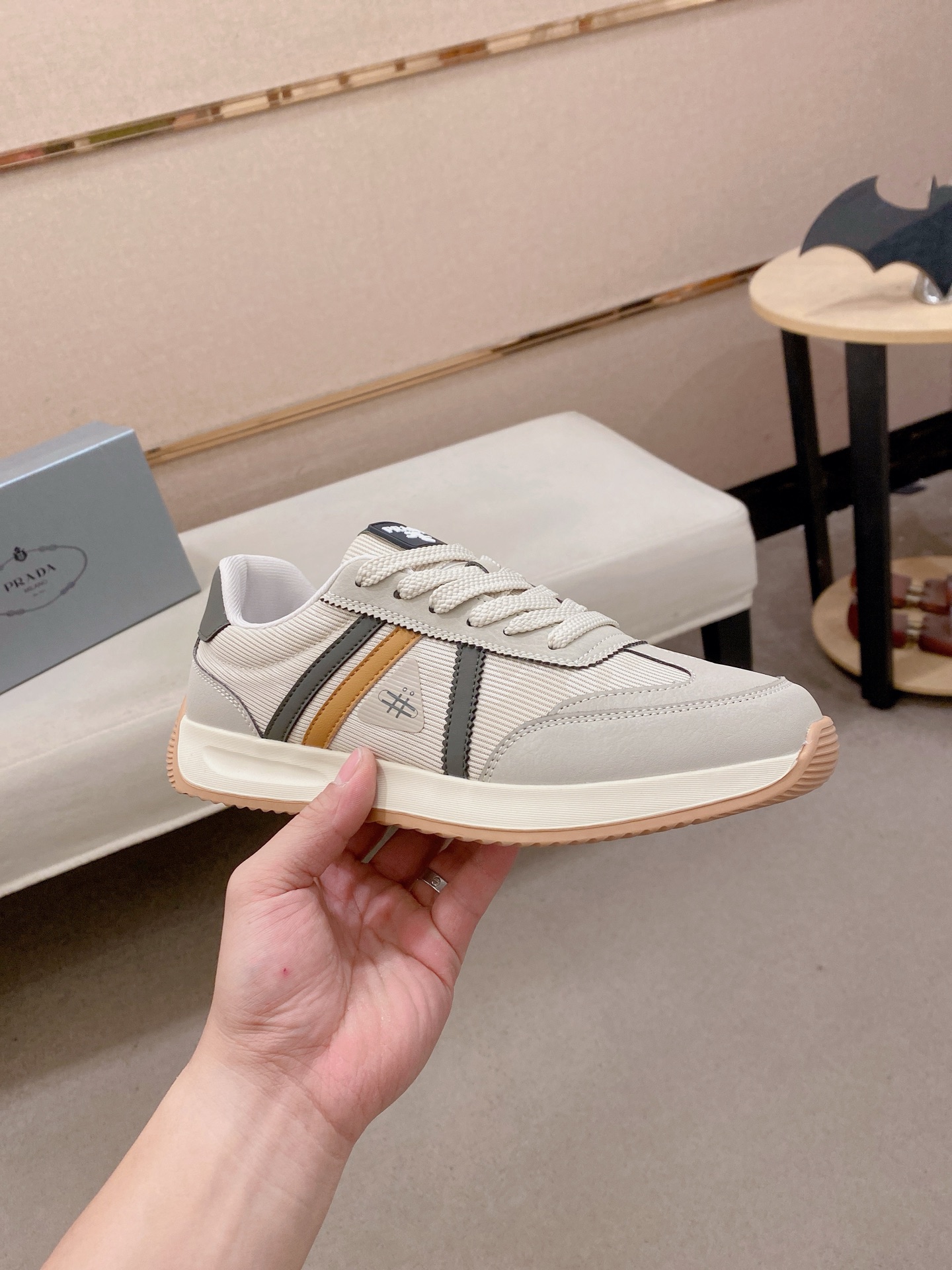 Prada Style Leather Men's Shoes Men's Shoes Men's Shoes detail image 4 from source 767213