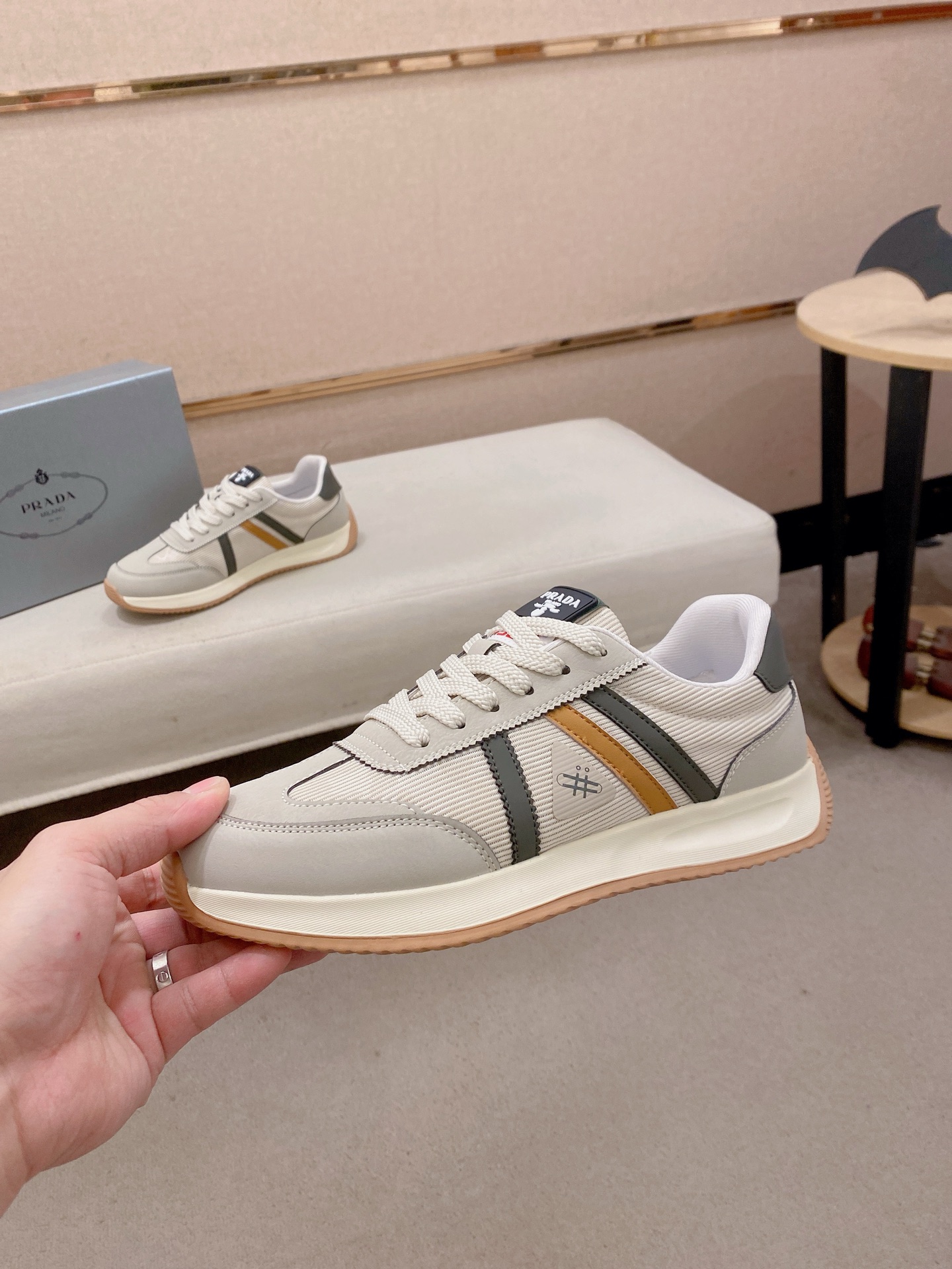 Prada Style Leather Men's Shoes Men's Shoes Men's Shoes detail image 3 from source 767213