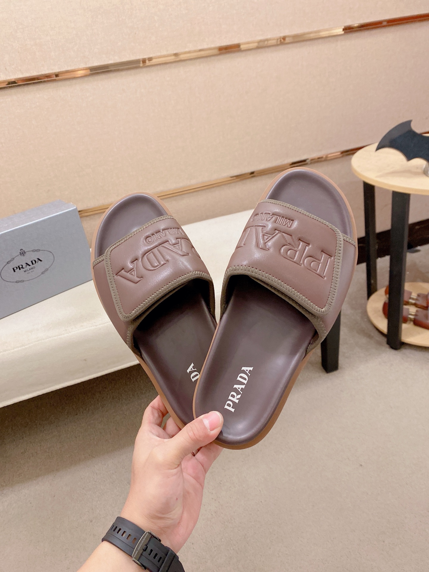 Prada Style Leather Men's Shoes Men's Shoes Men's Shoes detail image 5 from source 767216