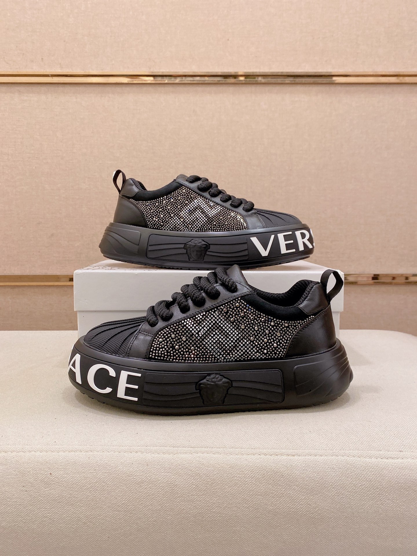 Versace Style Leather Men's Shoes style reference detail image 7 from source 767157
