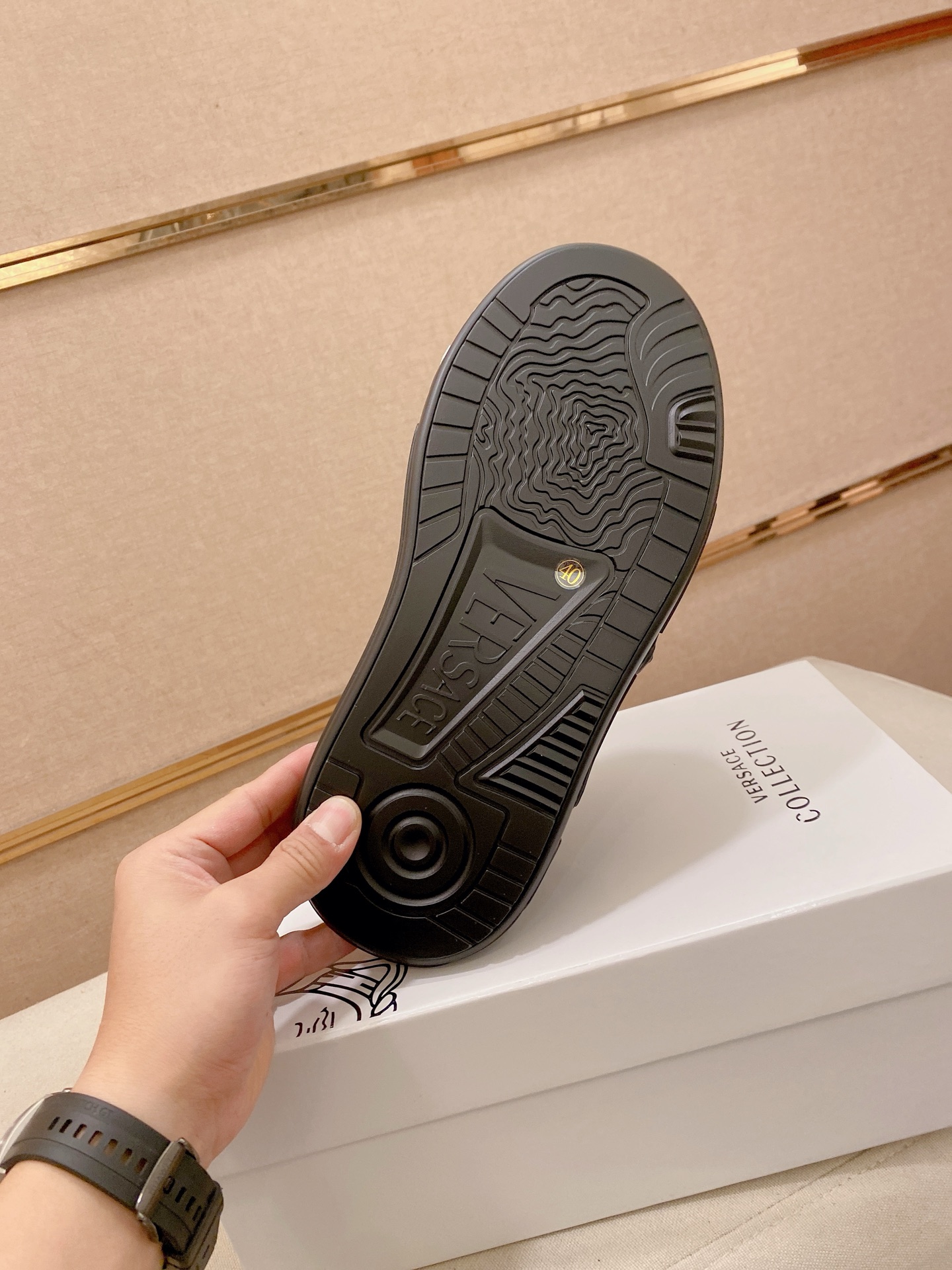Versace Style Leather Men's Shoes style reference detail image 9 from source 767157