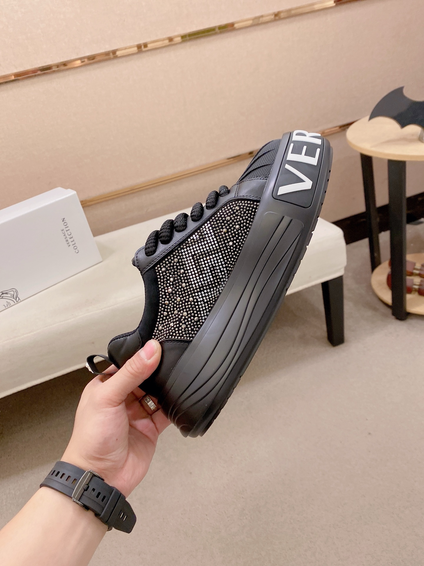 Versace Style Leather Men's Shoes style reference detail image 5 from source 767157