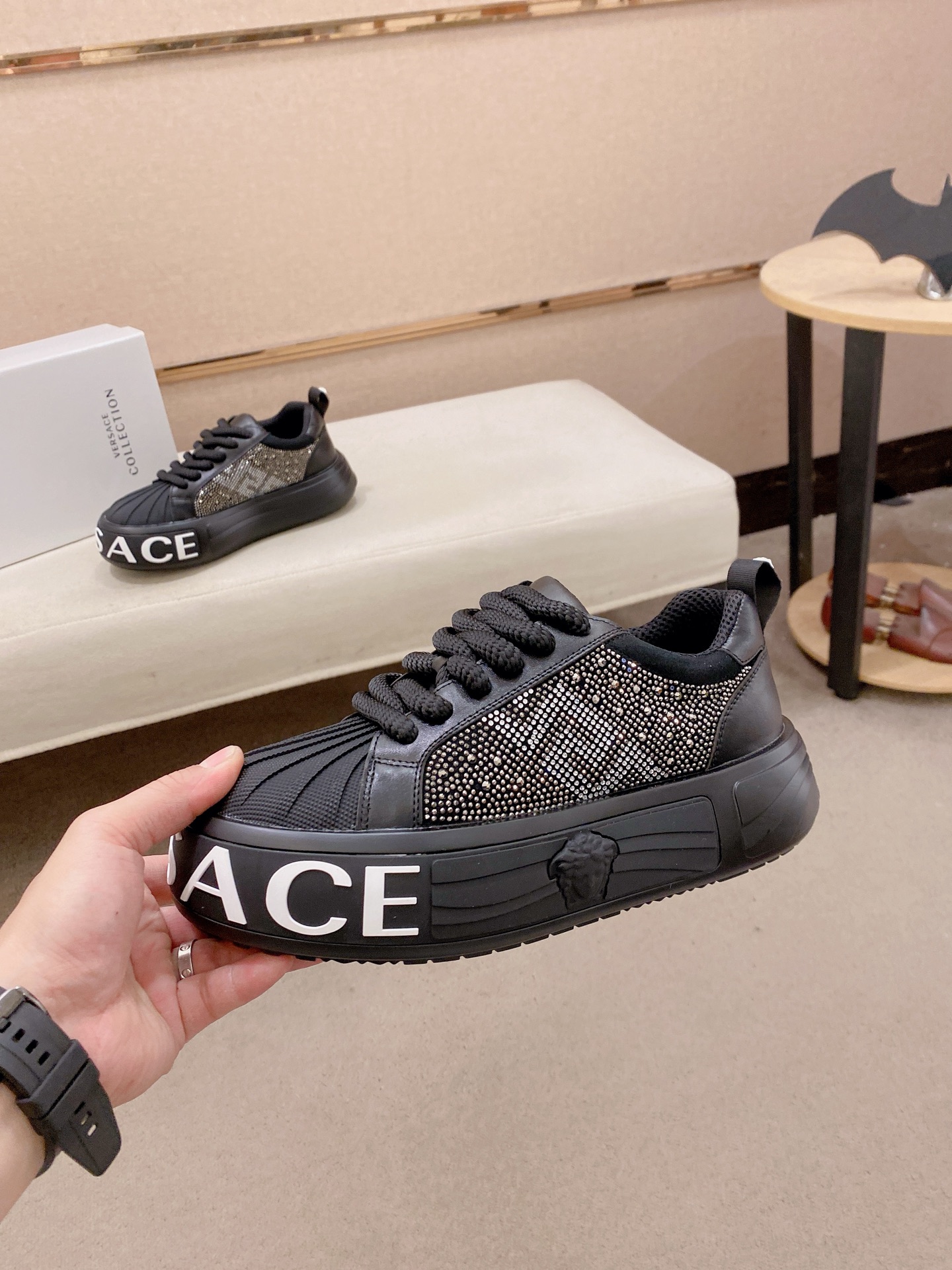 Versace Style Leather Men's Shoes style reference detail image 3 from source 767157