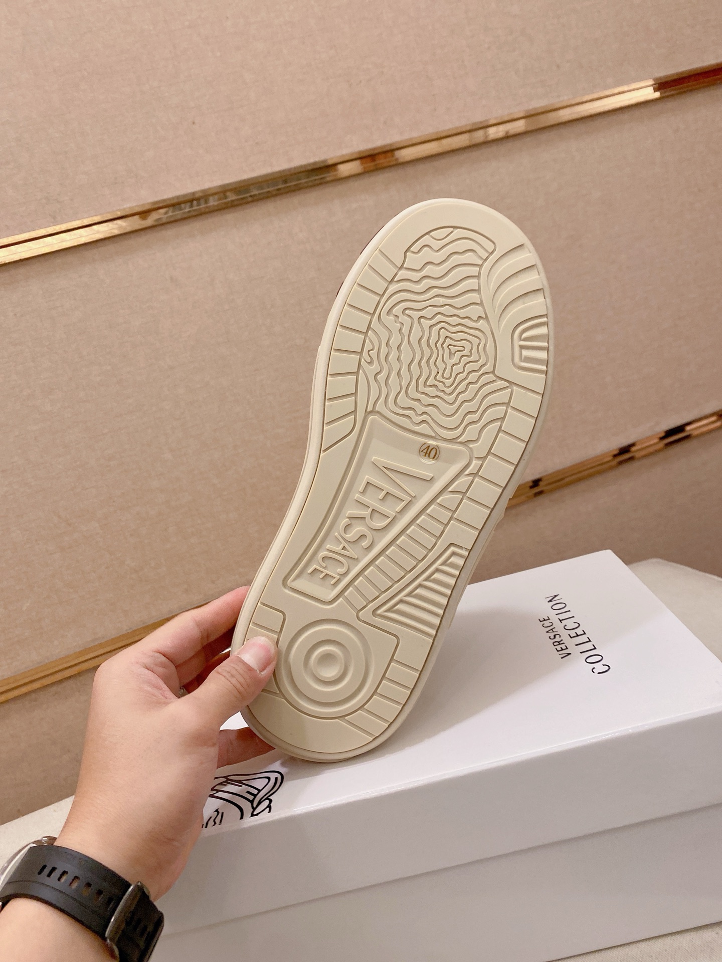 Versace Style Leather Men's Shoes style reference detail image 9 from source 767158