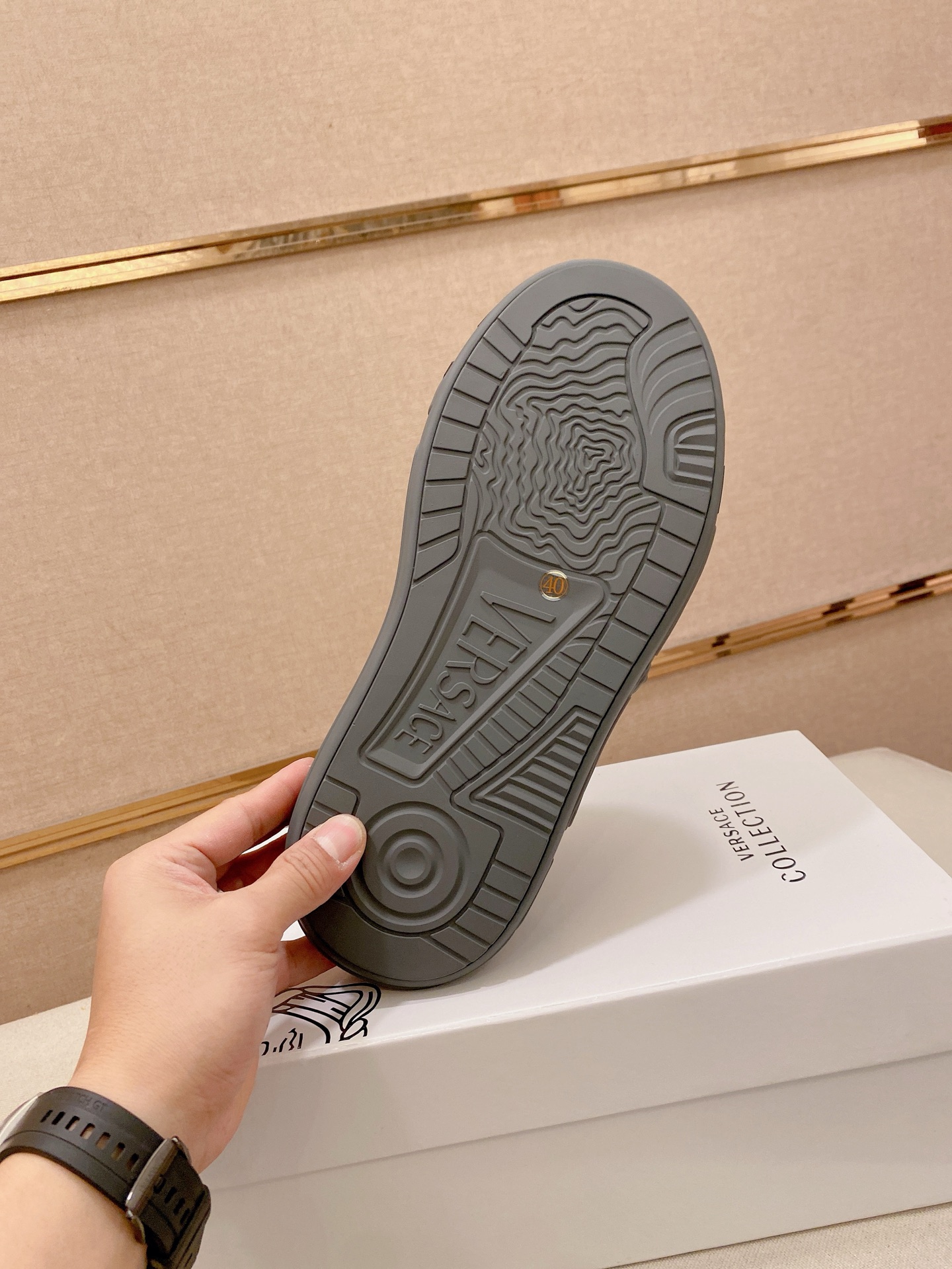 Versace Style Leather Men's Shoes style reference detail image 9 from source 767159